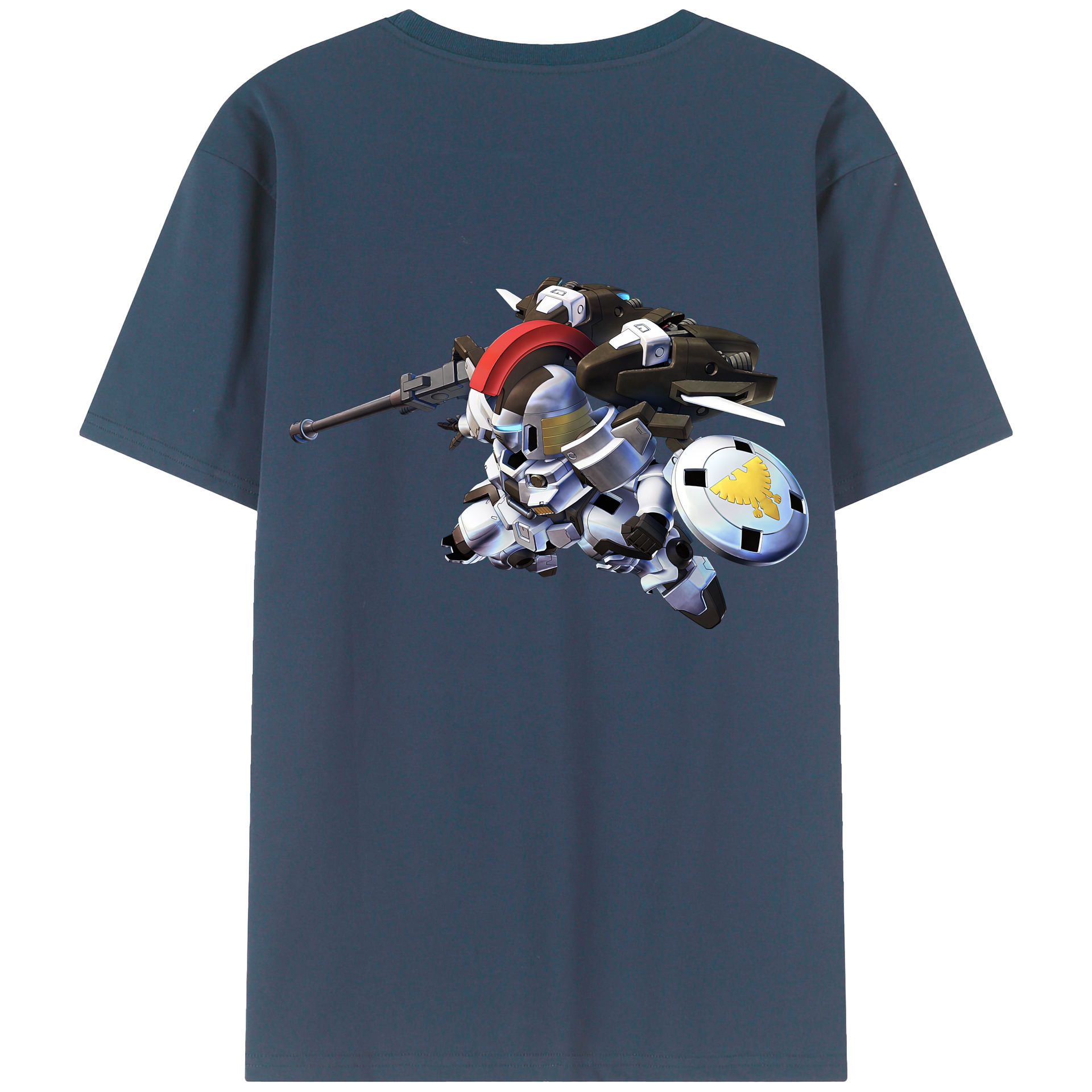 （画像用） 機動戦士ガンダム Mobile Suit Gundam 綿100％半袖Tシャツ（背面プリント）