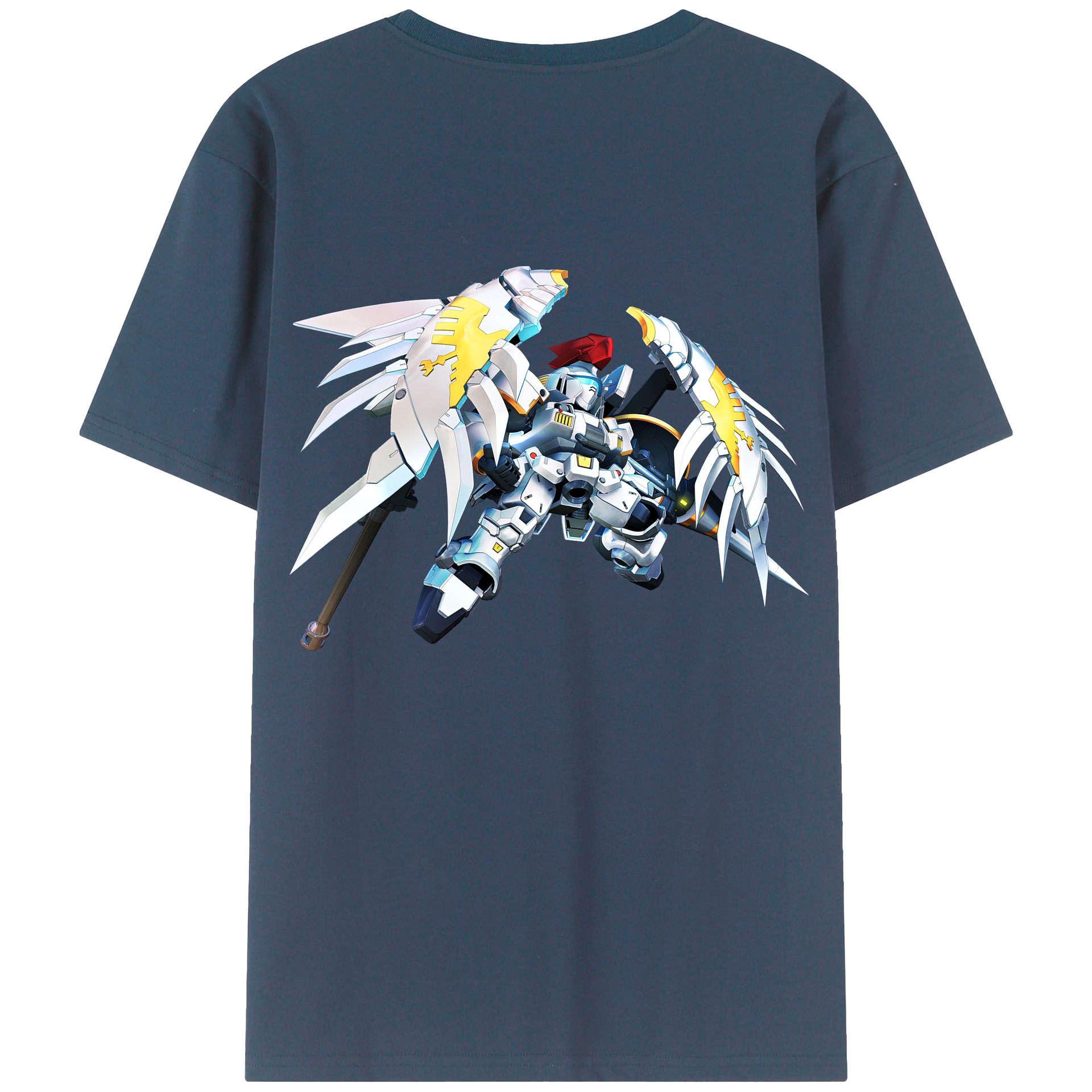 （画像用） 機動戦士ガンダム Mobile Suit Gundam 綿100％半袖Tシャツ（背面プリント）