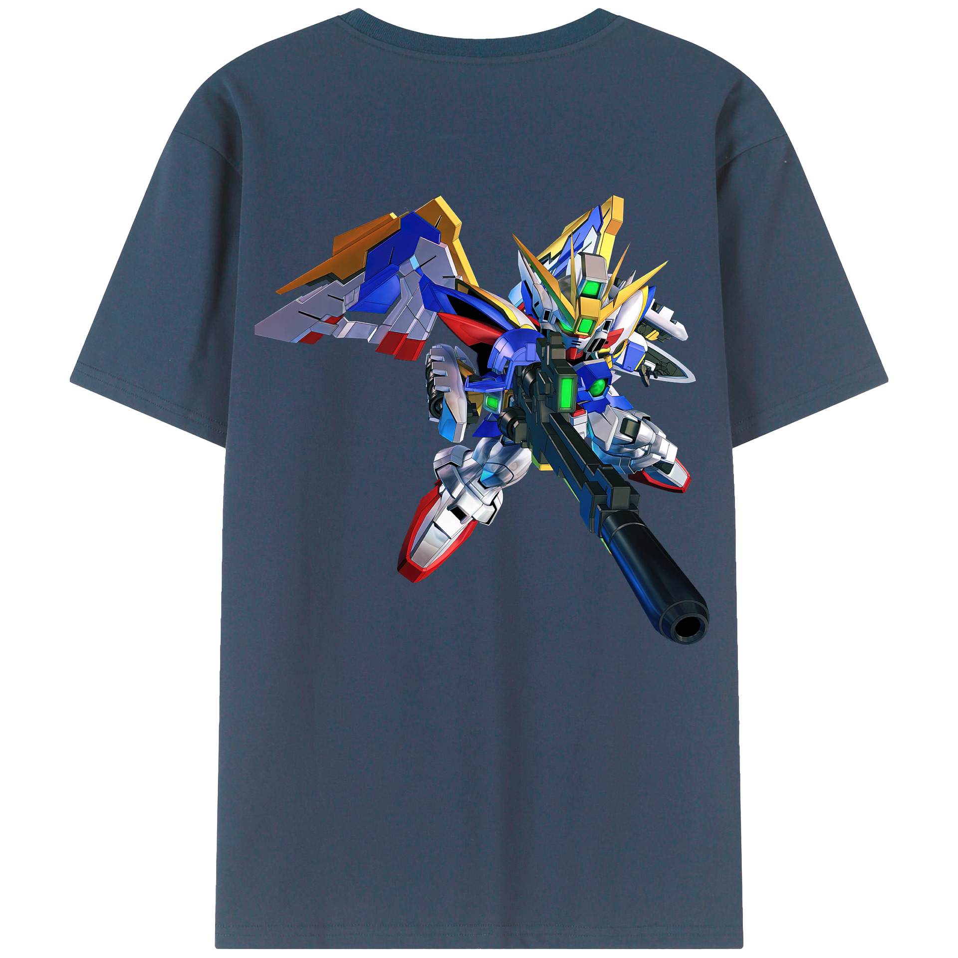（画像用） 機動戦士ガンダム Mobile Suit Gundam 綿100％半袖Tシャツ（背面プリント）