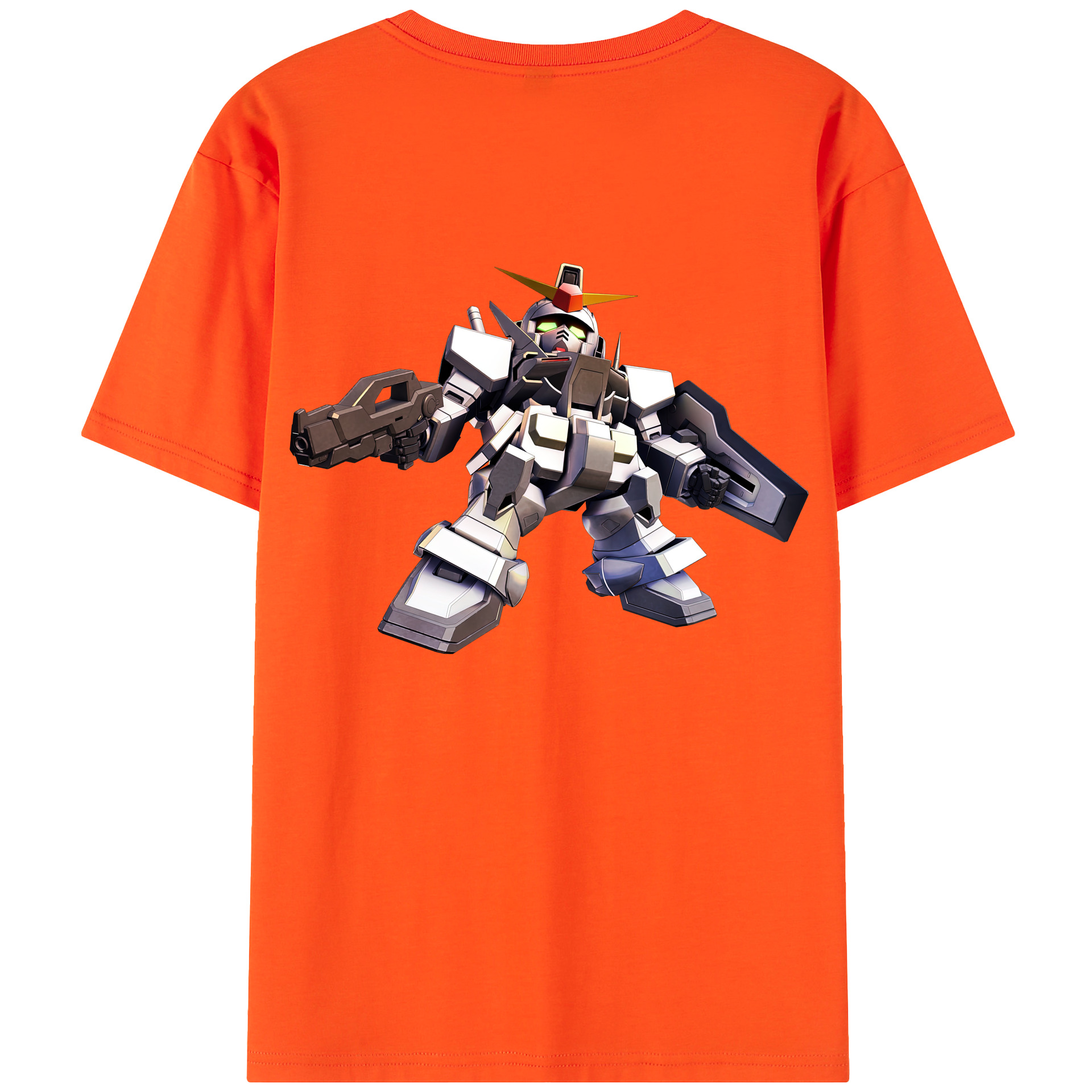 （画像用） 機動戦士ガンダム Mobile Suit Gundam 綿100％半袖Tシャツ（背面プリント）