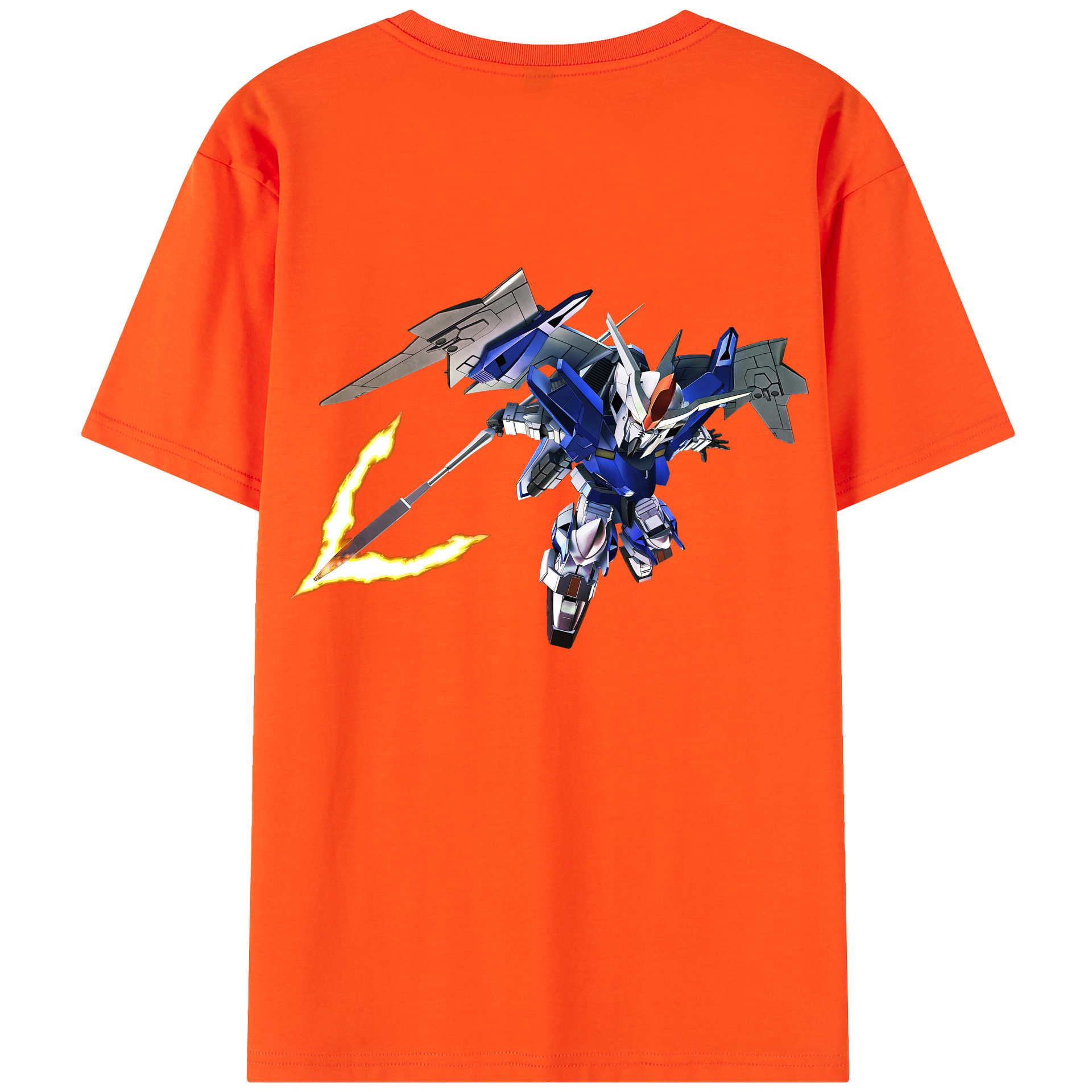（画像用） 機動戦士ガンダム Mobile Suit Gundam 綿100％半袖Tシャツ（背面プリント）