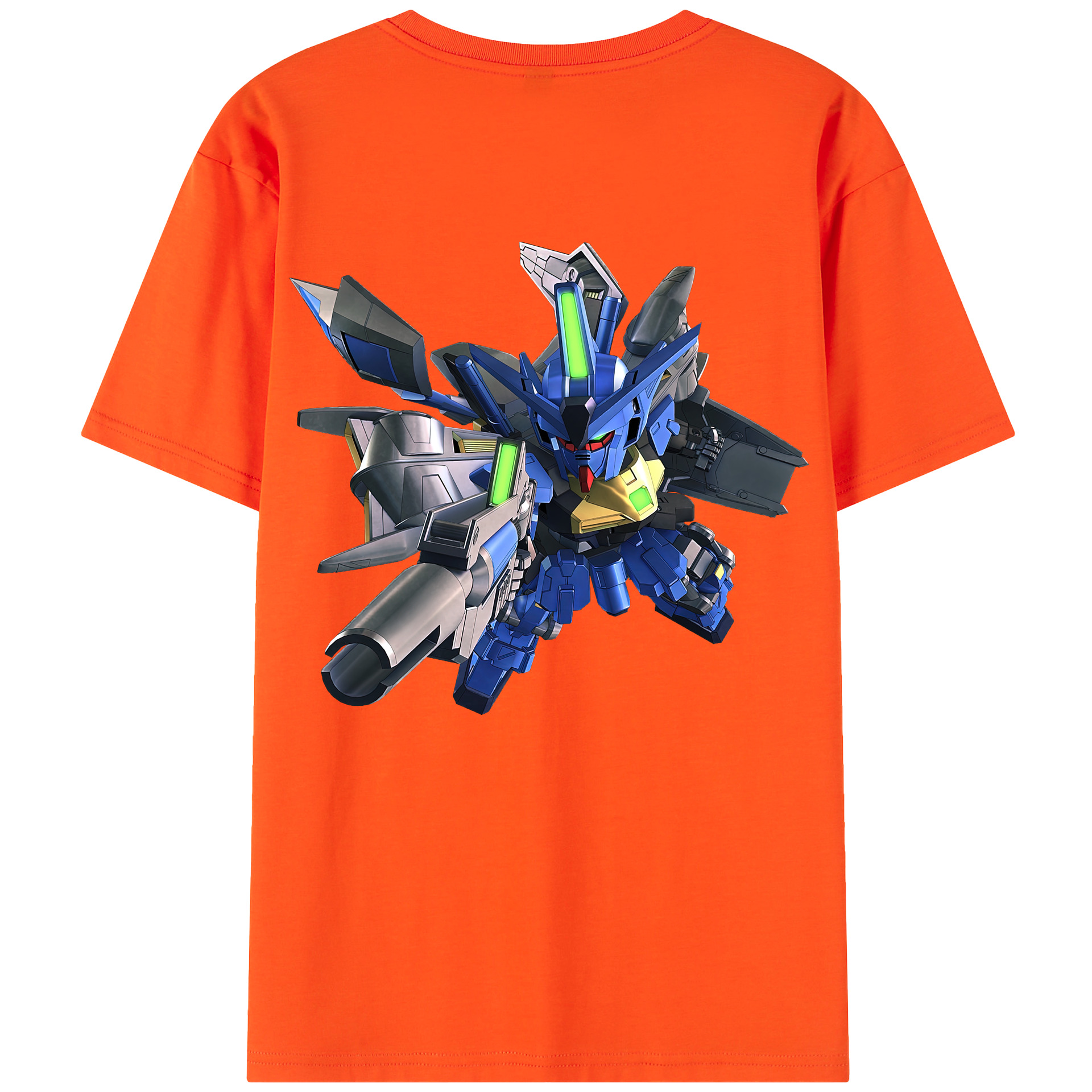 （画像用） 機動戦士ガンダム Mobile Suit Gundam 綿100％半袖Tシャツ（背面プリント）
