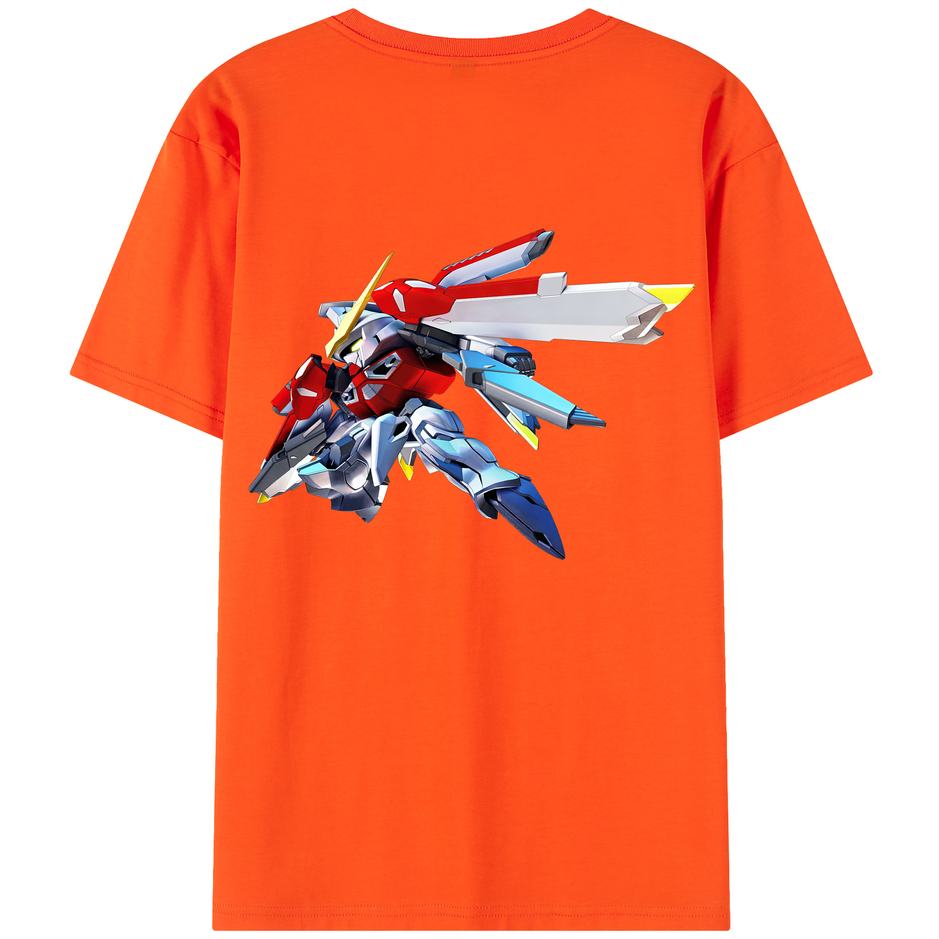 （画像用） 機動戦士ガンダム Mobile Suit Gundam 綿100％半袖Tシャツ（背面プリント）