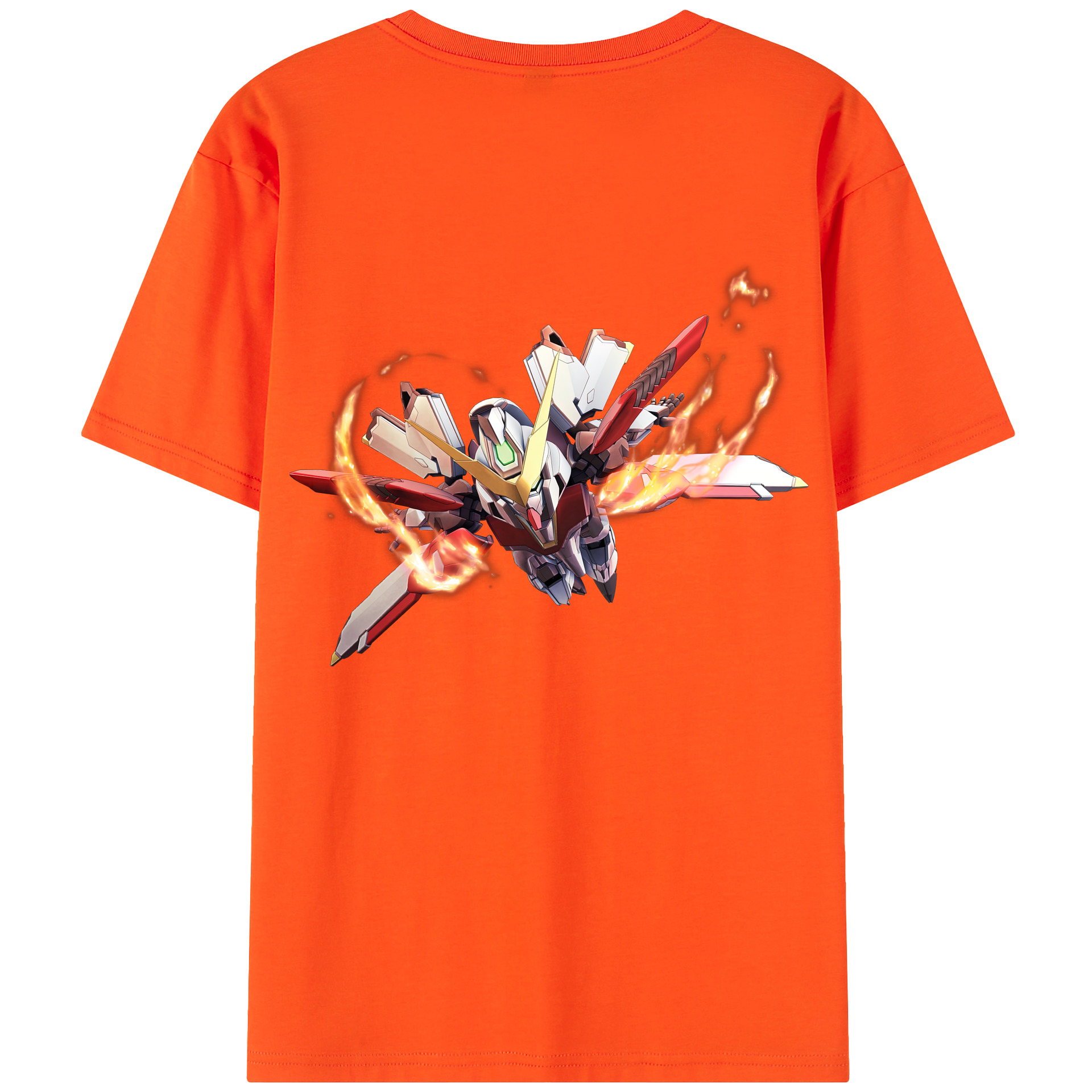 （画像用） 機動戦士ガンダム Mobile Suit Gundam 綿100％半袖Tシャツ（背面プリント）