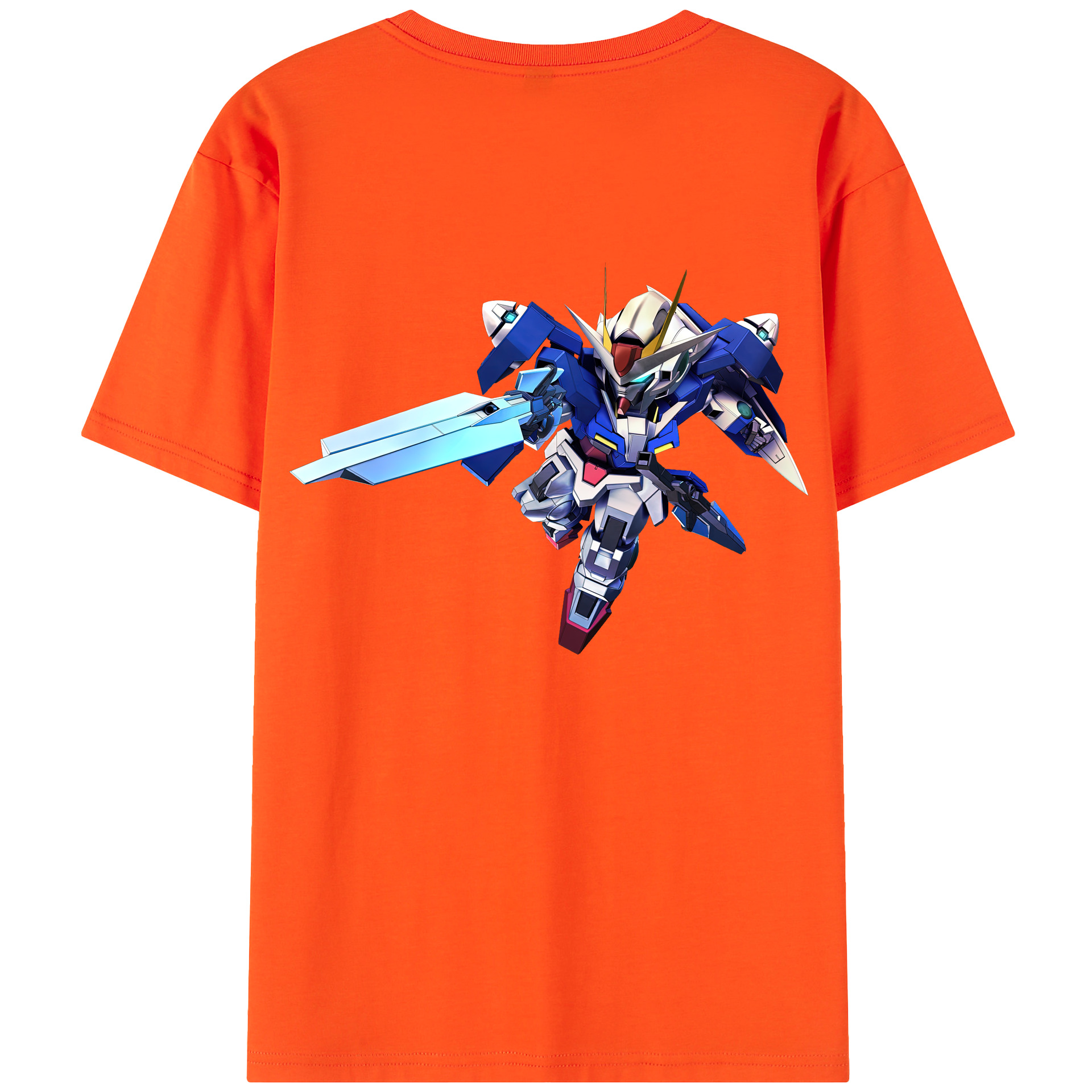 （画像用） 機動戦士ガンダム Mobile Suit Gundam 綿100％半袖Tシャツ（背面プリント）