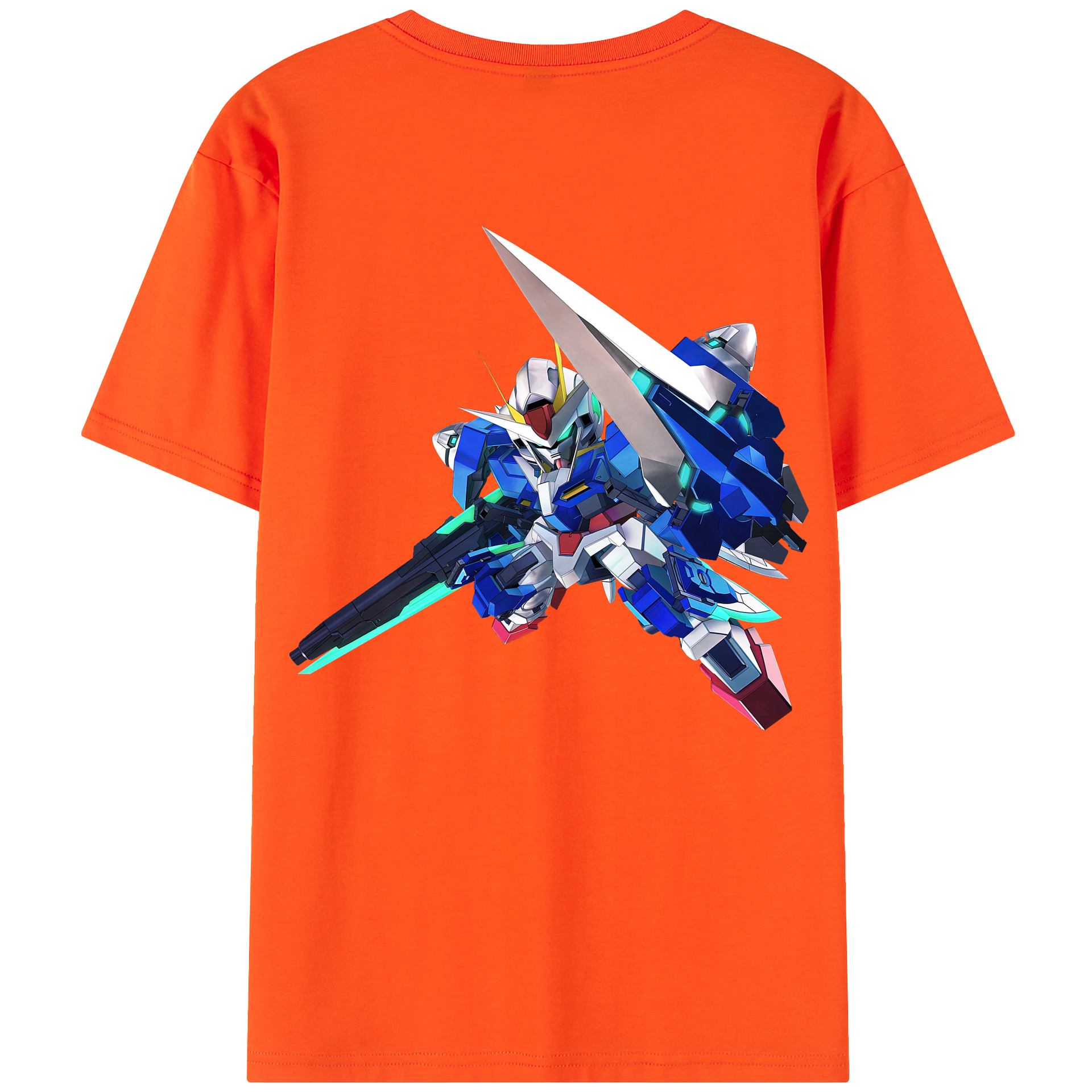 （画像用） 機動戦士ガンダム Mobile Suit Gundam 綿100％半袖Tシャツ（背面プリント）