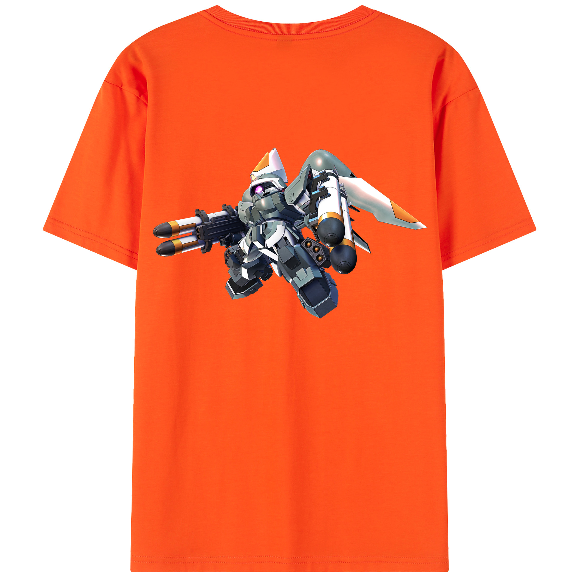 （画像用） 機動戦士ガンダム Mobile Suit Gundam 綿100％半袖Tシャツ（背面プリント）