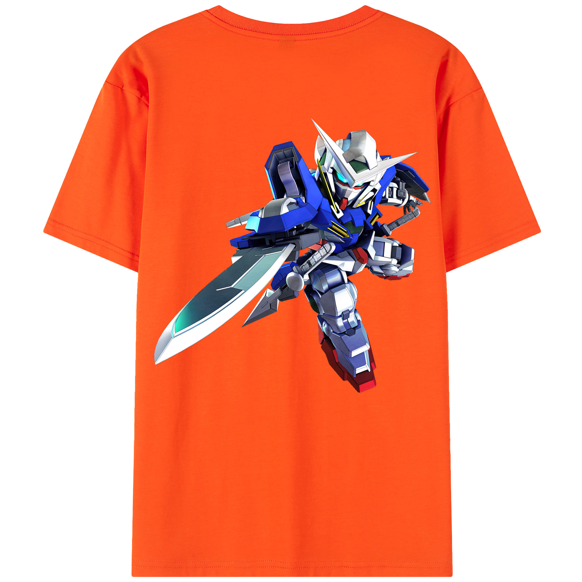 （画像用） 機動戦士ガンダム Mobile Suit Gundam 綿100％半袖Tシャツ（背面プリント）
