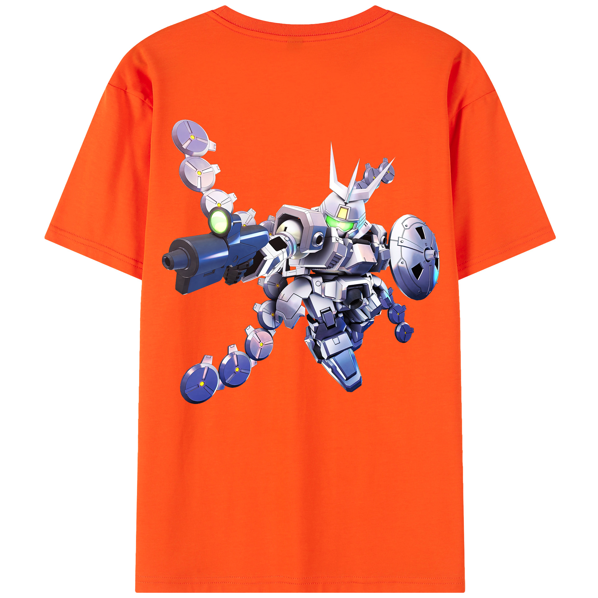 （画像用） 機動戦士ガンダム Mobile Suit Gundam 綿100％半袖Tシャツ（背面プリント）
