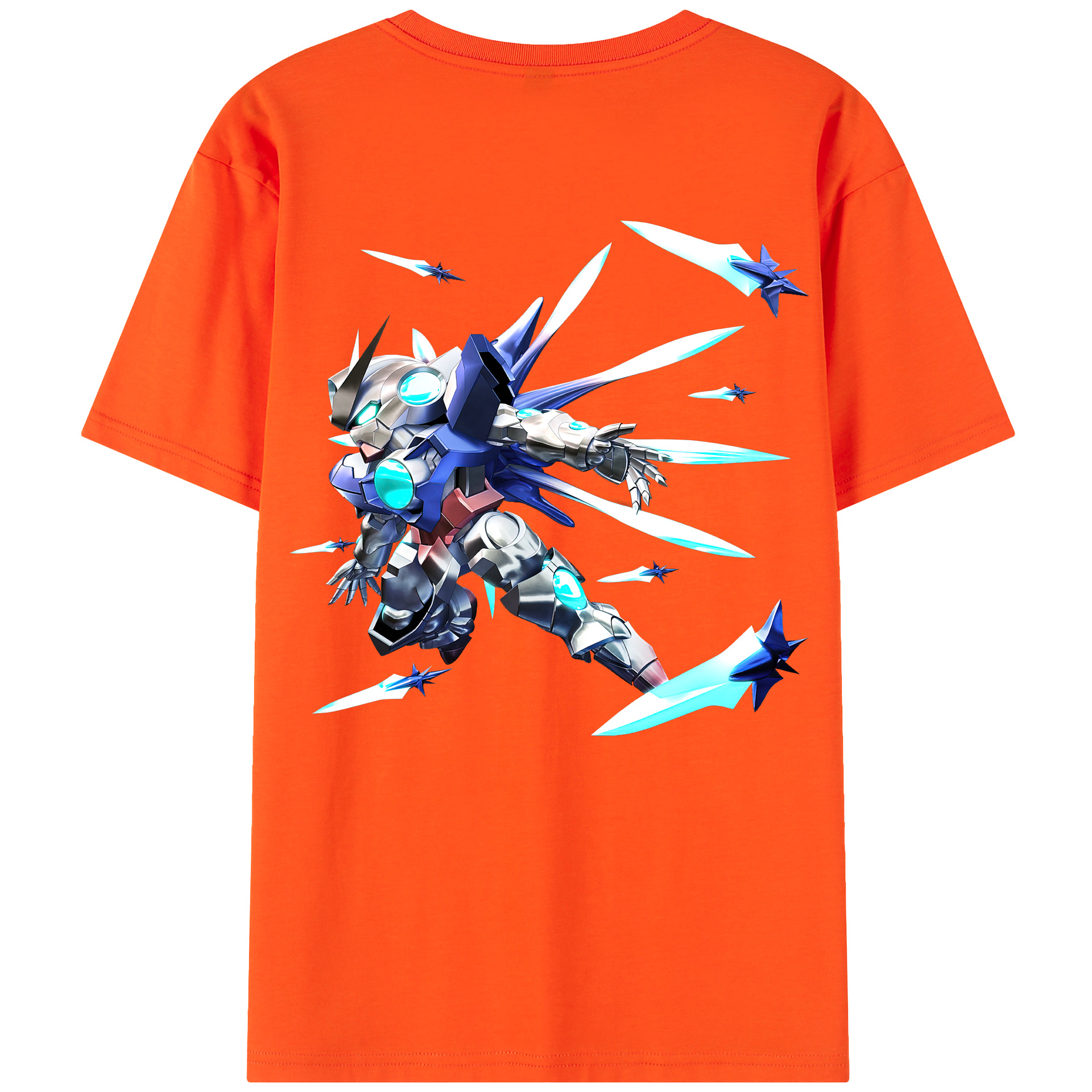 （画像用） 機動戦士ガンダム Mobile Suit Gundam 綿100％半袖Tシャツ（背面プリント）