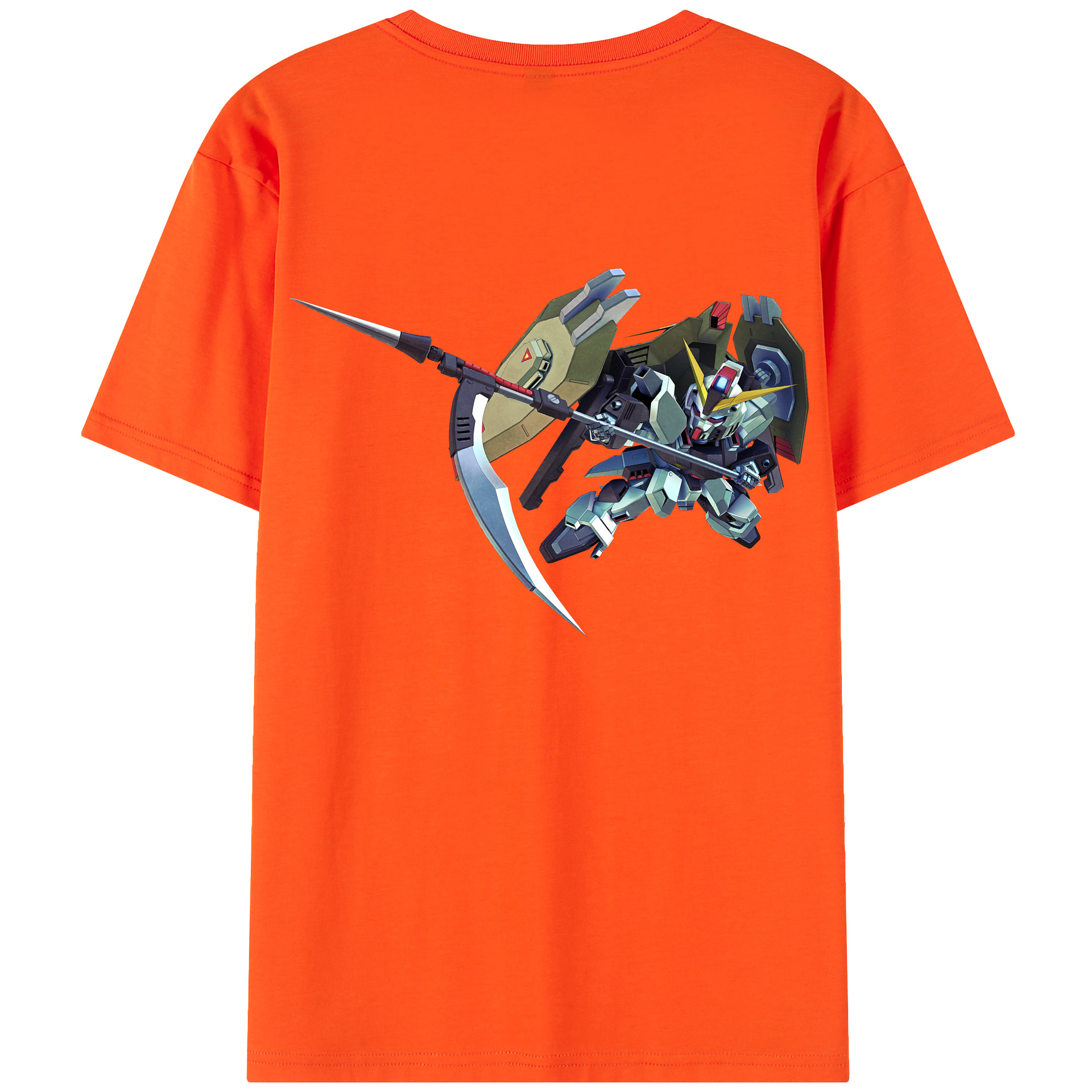 （画像用） 機動戦士ガンダム Mobile Suit Gundam 綿100％半袖Tシャツ（背面プリント）