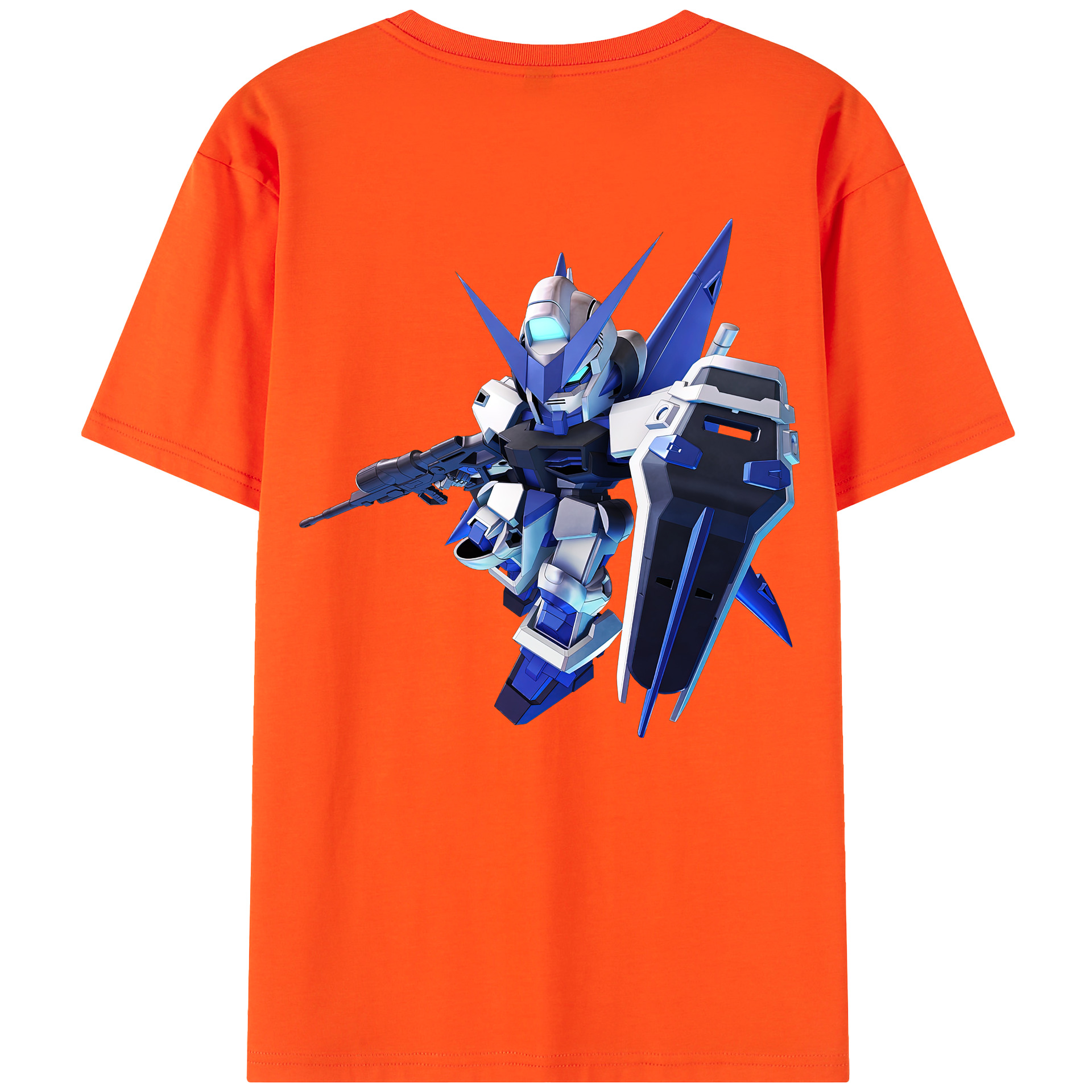 （画像用） 機動戦士ガンダム Mobile Suit Gundam 綿100％半袖Tシャツ（背面プリント）