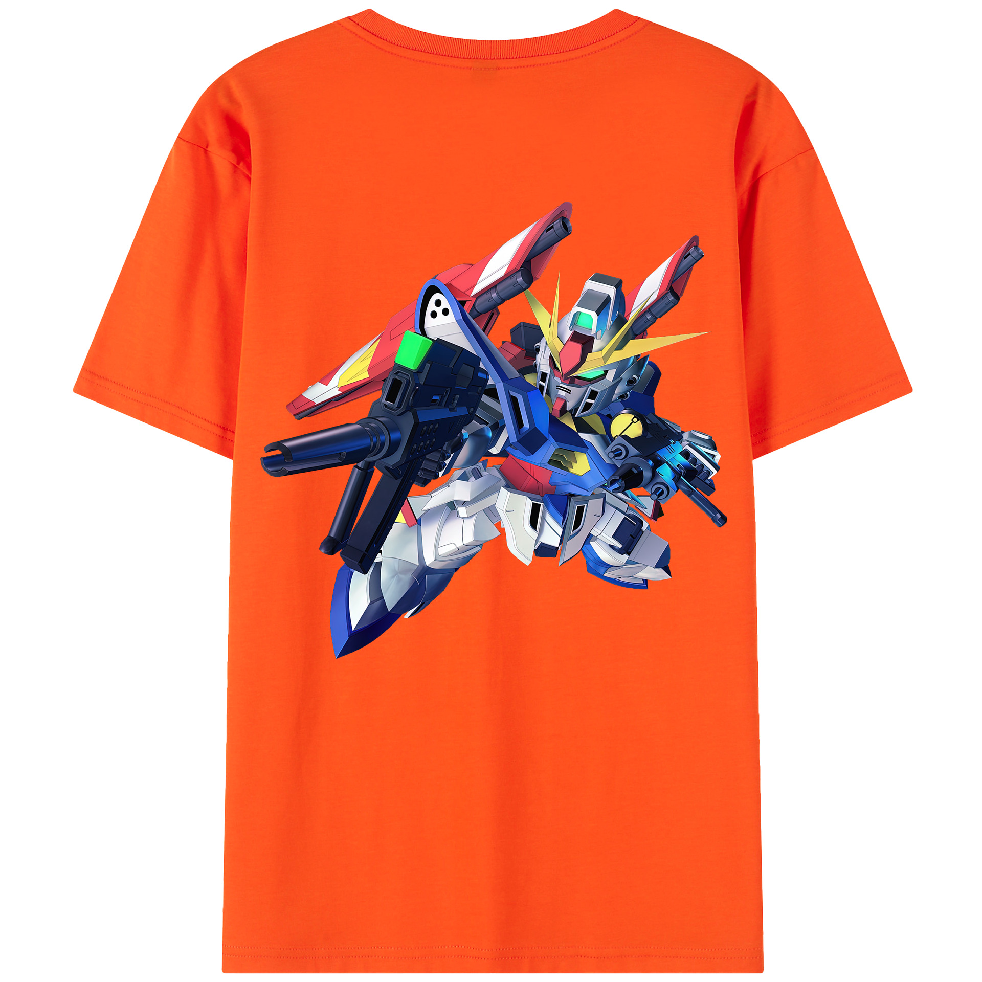 （画像用） 機動戦士ガンダム Mobile Suit Gundam 綿100％半袖Tシャツ（背面プリント）