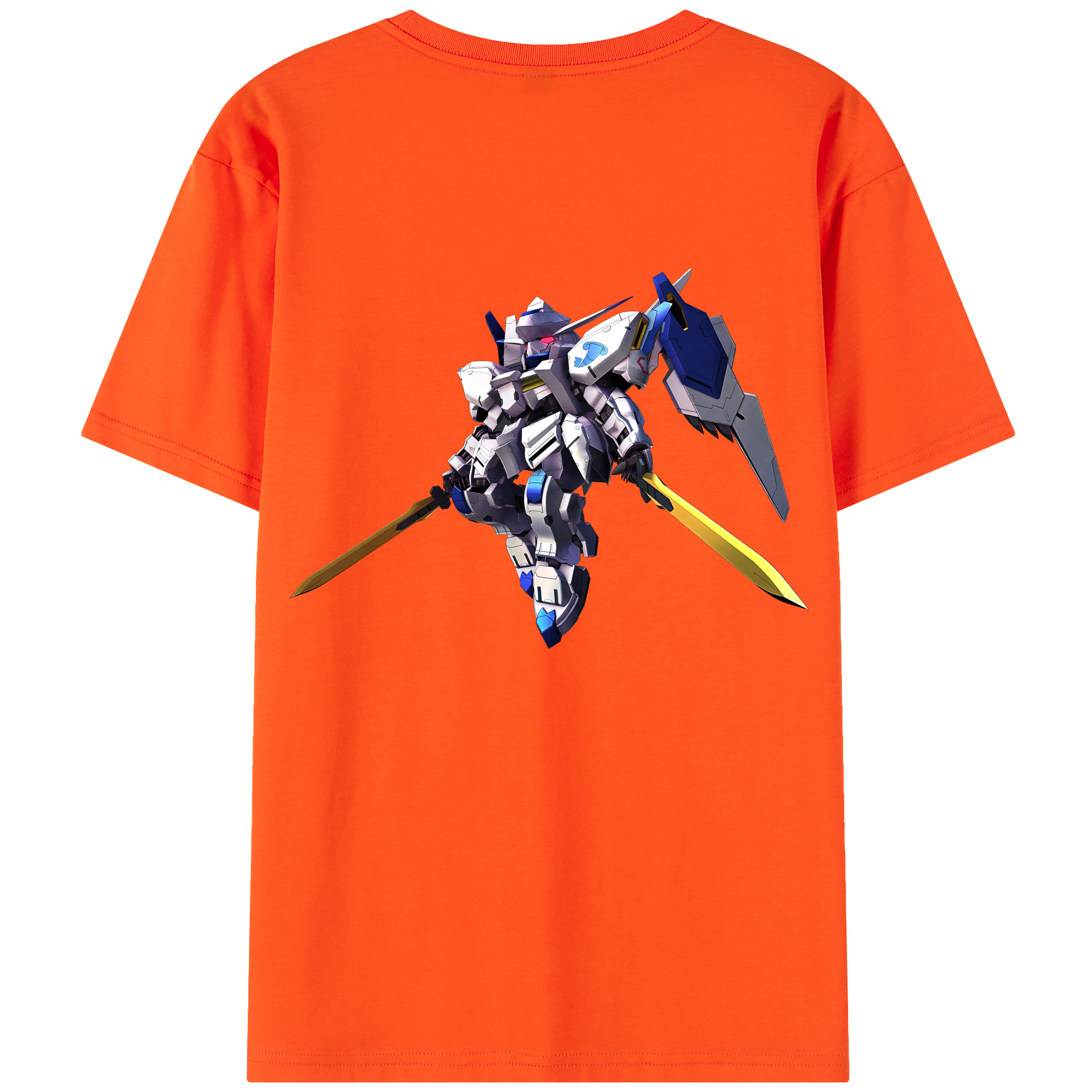 （画像用） 機動戦士ガンダム Mobile Suit Gundam 綿100％半袖Tシャツ（背面プリント）