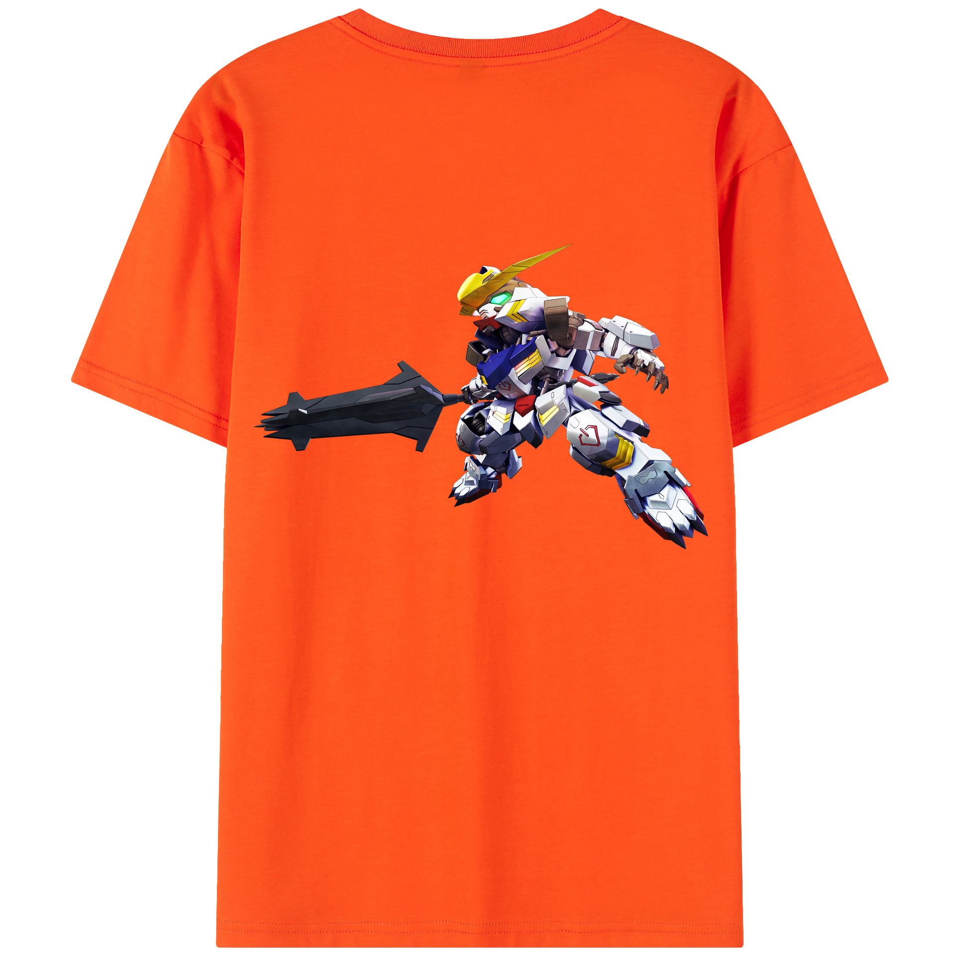 （画像用） 機動戦士ガンダム Mobile Suit Gundam 綿100％半袖Tシャツ（背面プリント）