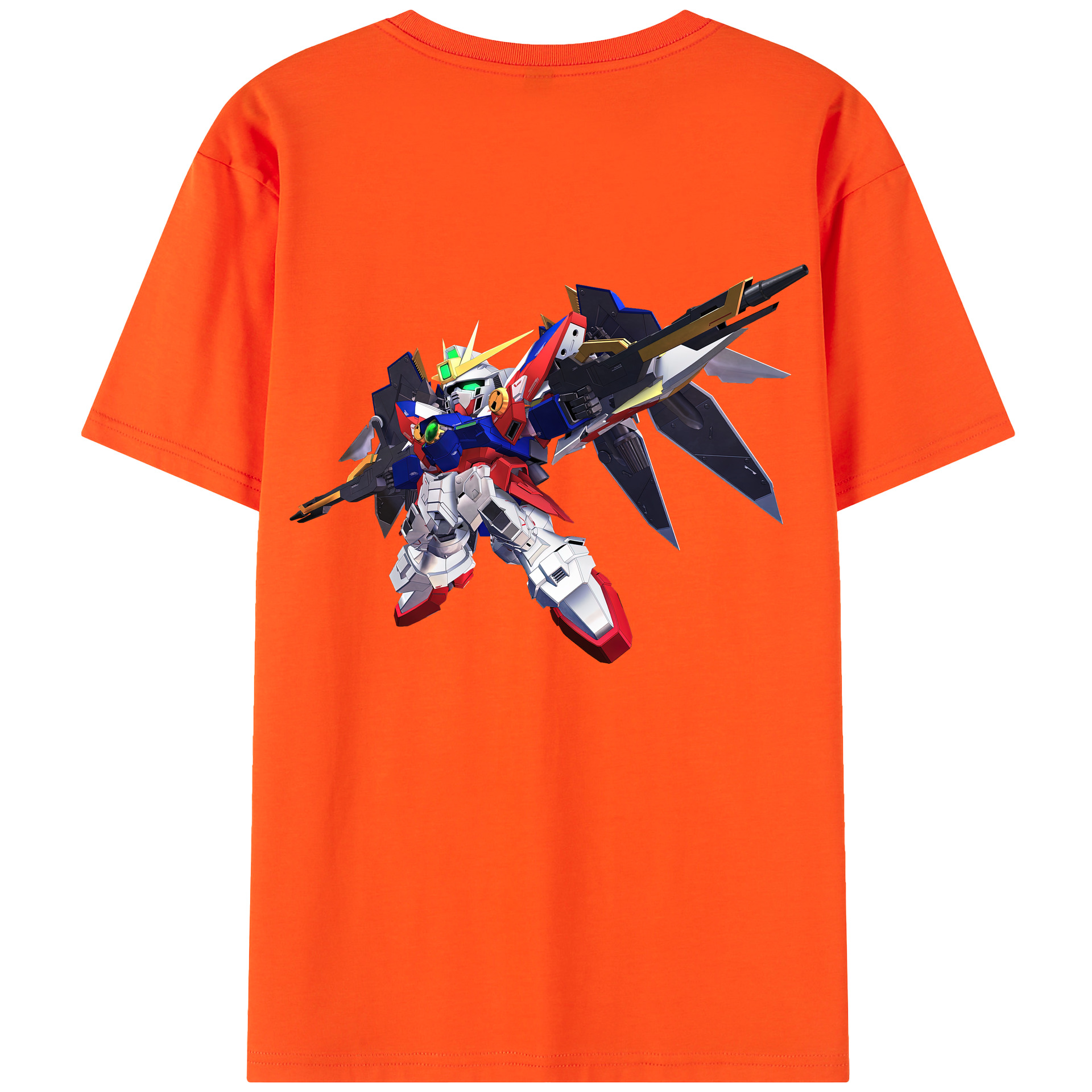 （画像用） 機動戦士ガンダム Mobile Suit Gundam 綿100％半袖Tシャツ（背面プリント）