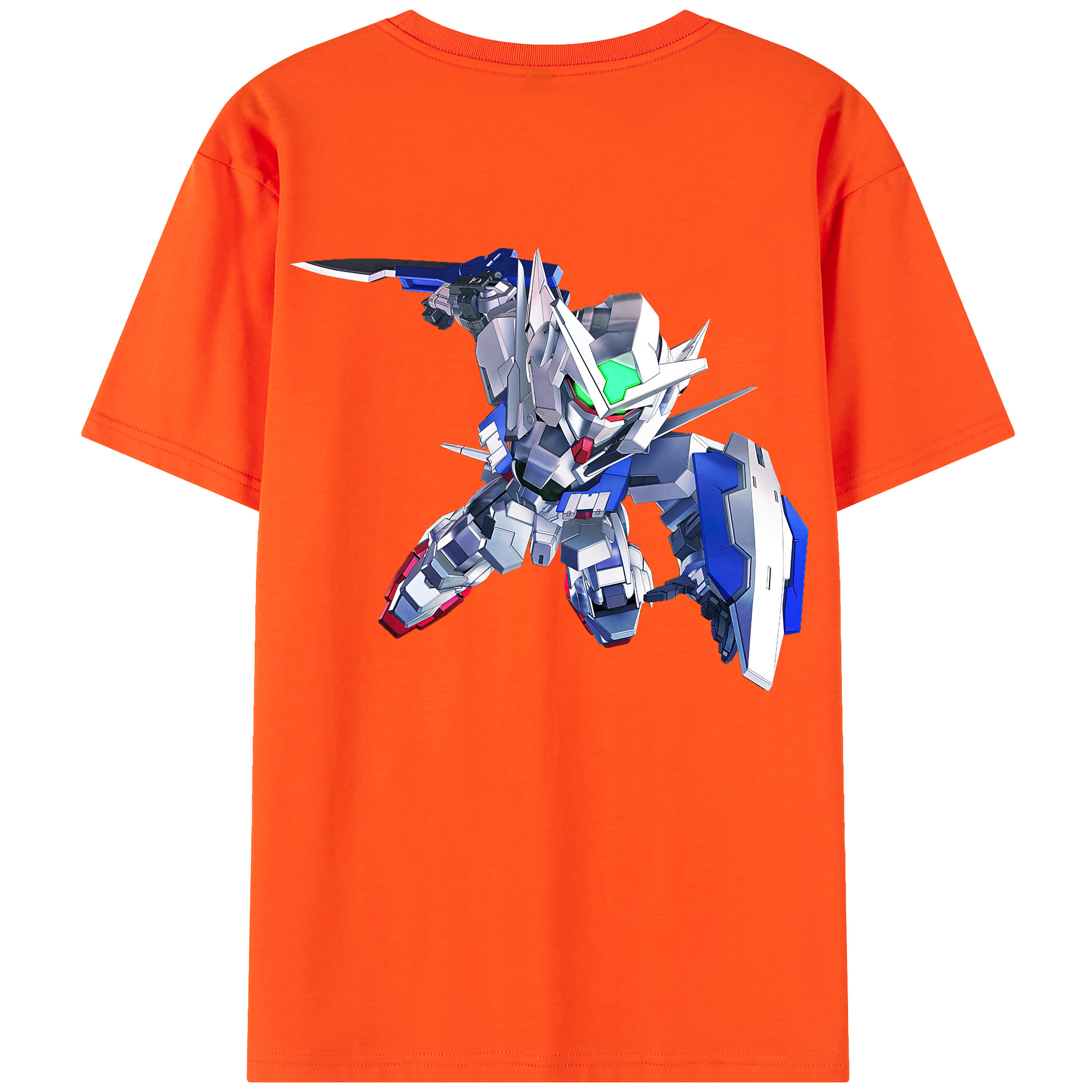 （画像用） 機動戦士ガンダム Mobile Suit Gundam 綿100％半袖Tシャツ（背面プリント）