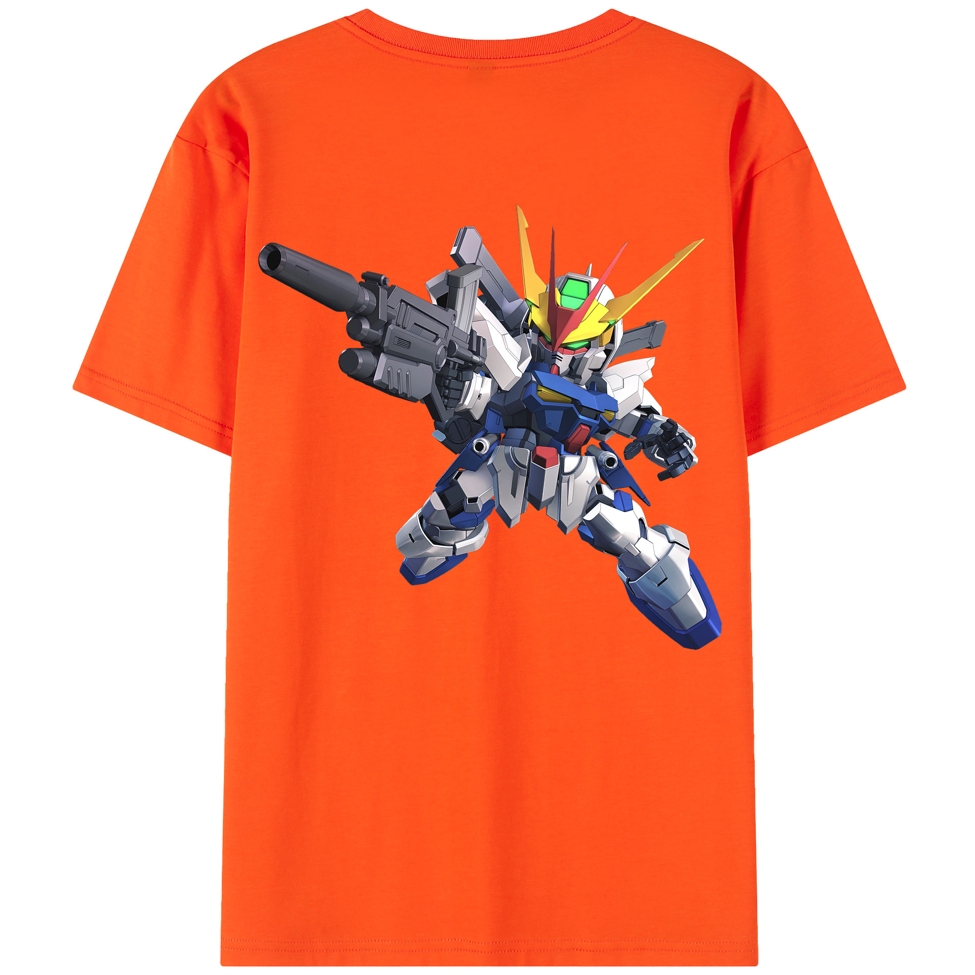 （画像用） 機動戦士ガンダム Mobile Suit Gundam 綿100％半袖Tシャツ（背面プリント）