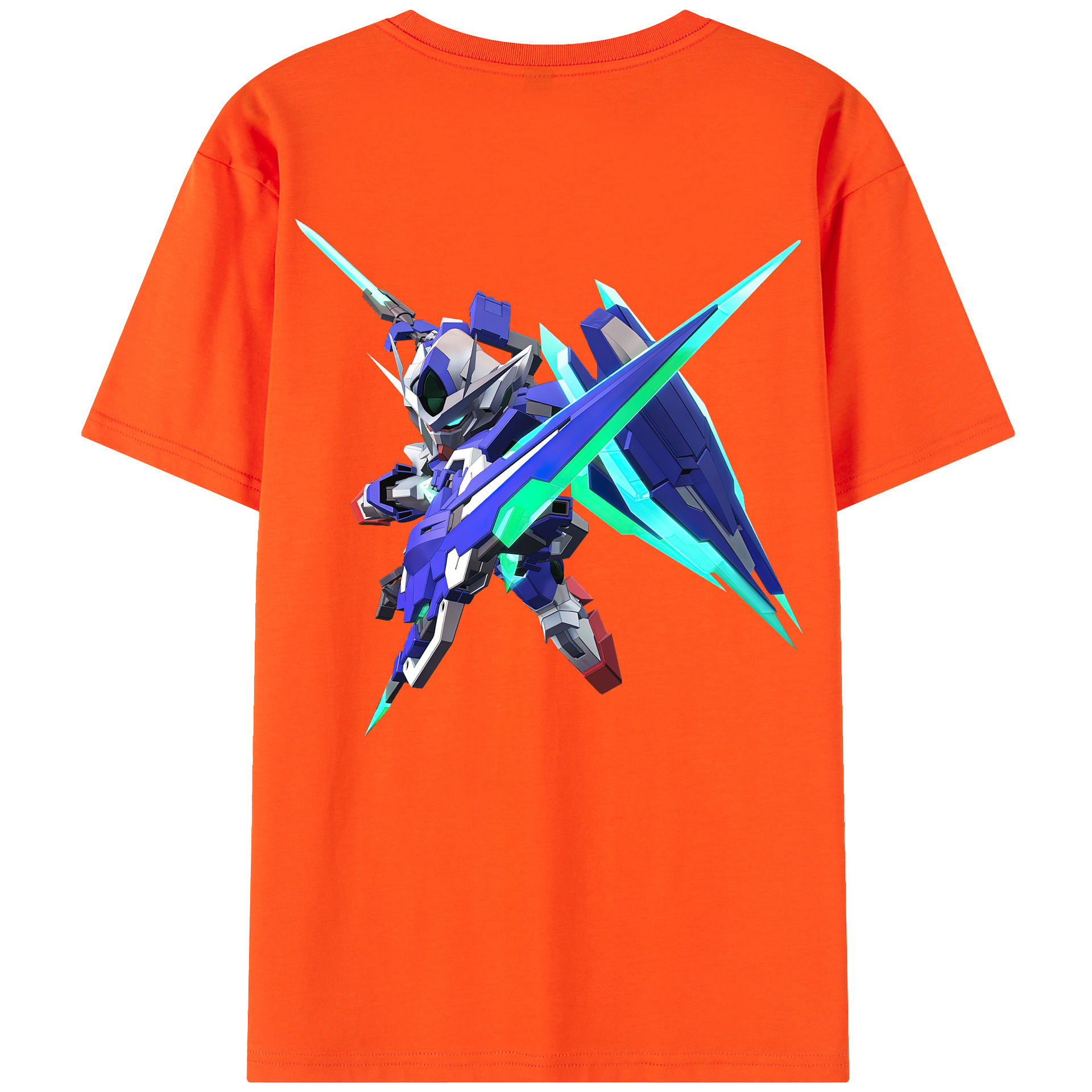 （画像用） 機動戦士ガンダム Mobile Suit Gundam 綿100％半袖Tシャツ（背面プリント）