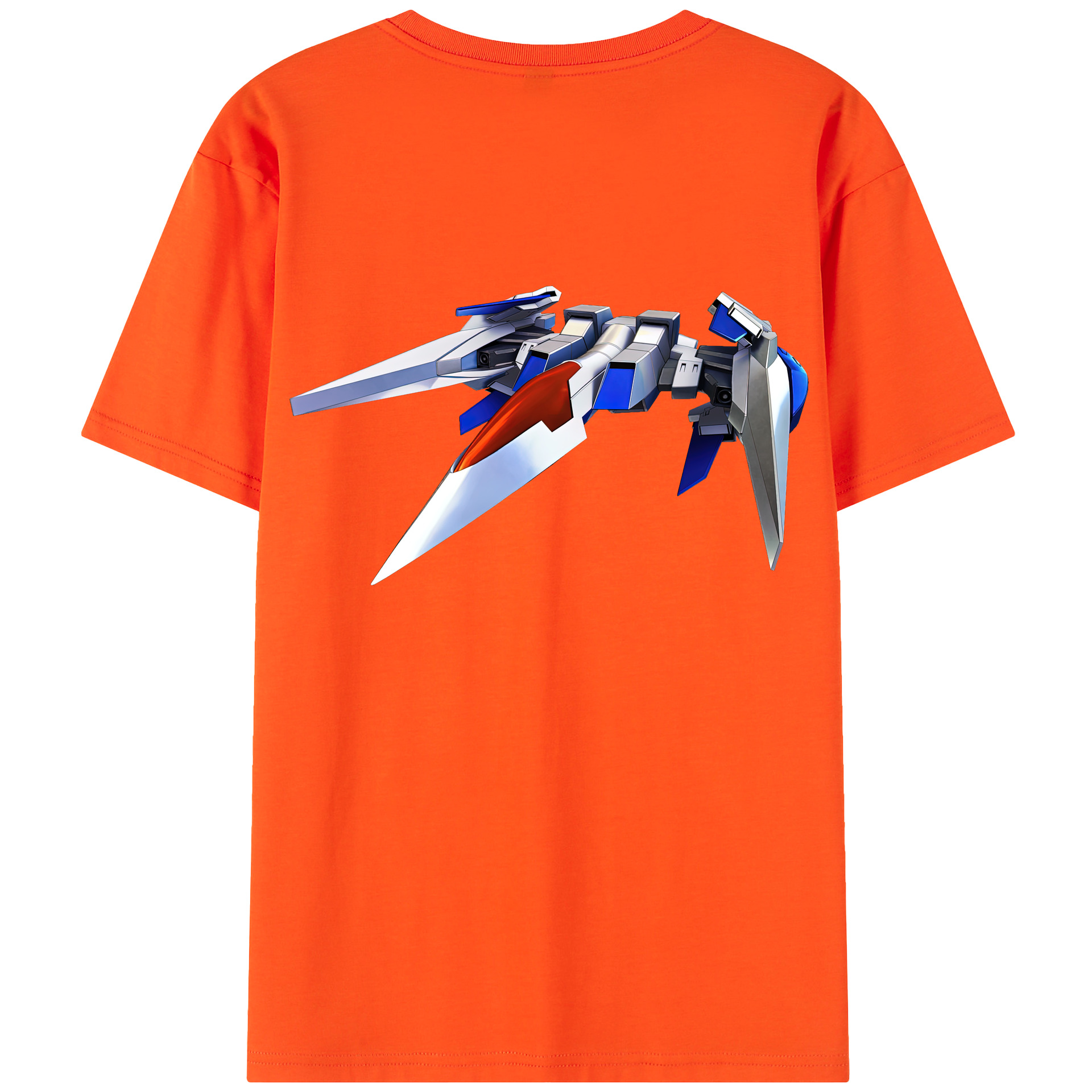 （画像用） 機動戦士ガンダム Mobile Suit Gundam 綿100％半袖Tシャツ（背面プリント）