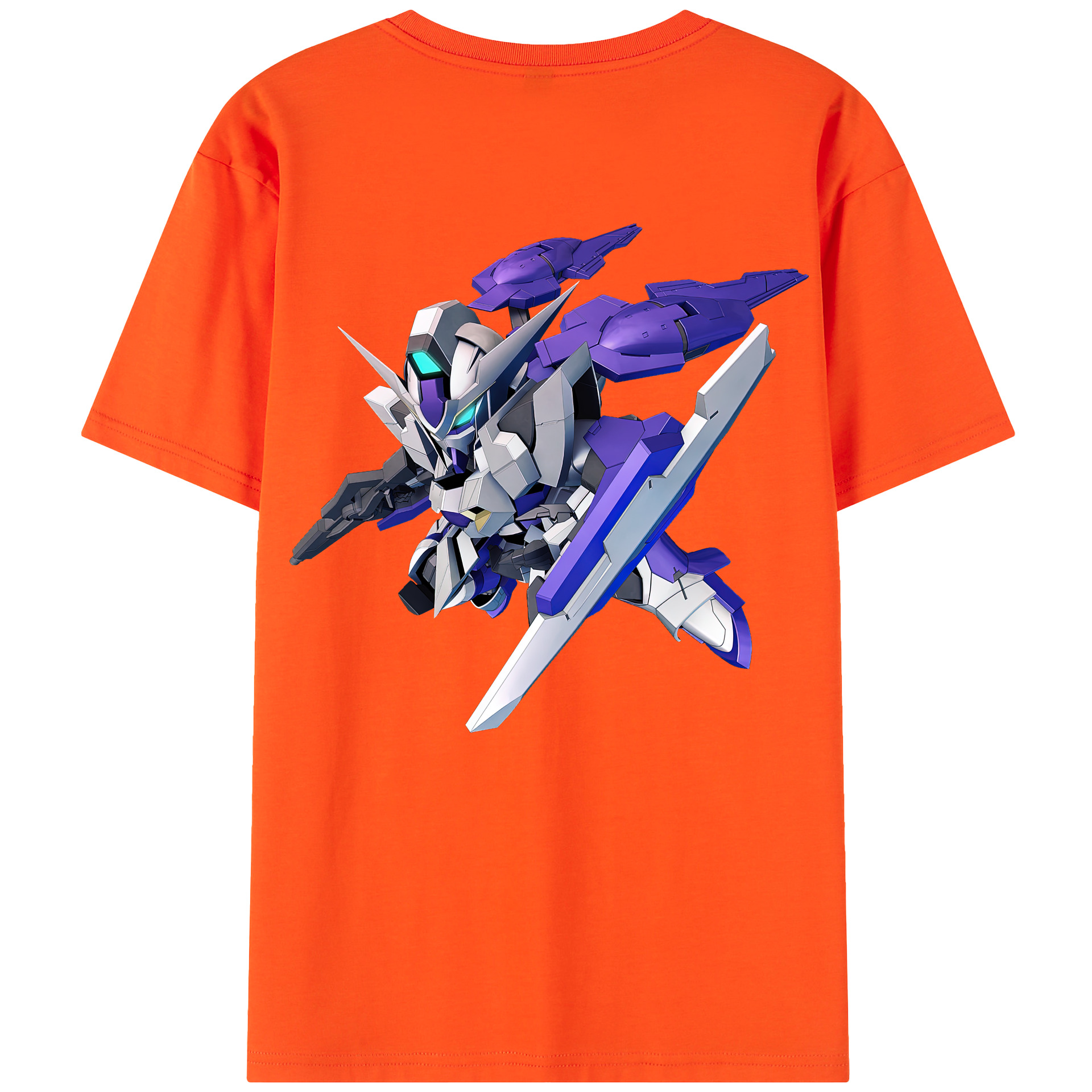 （画像用） 機動戦士ガンダム Mobile Suit Gundam 綿100％半袖Tシャツ（背面プリント）