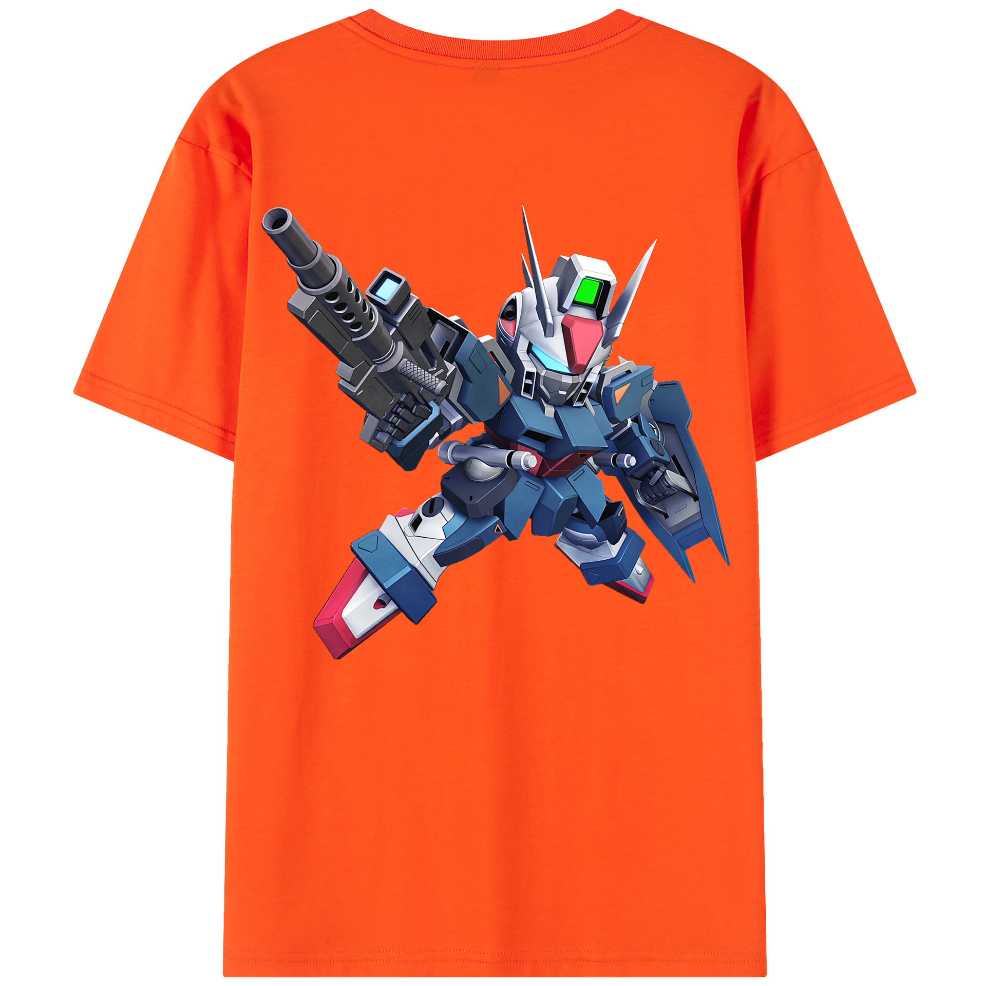 （画像用） 機動戦士ガンダム Mobile Suit Gundam 綿100％半袖Tシャツ（背面プリント）