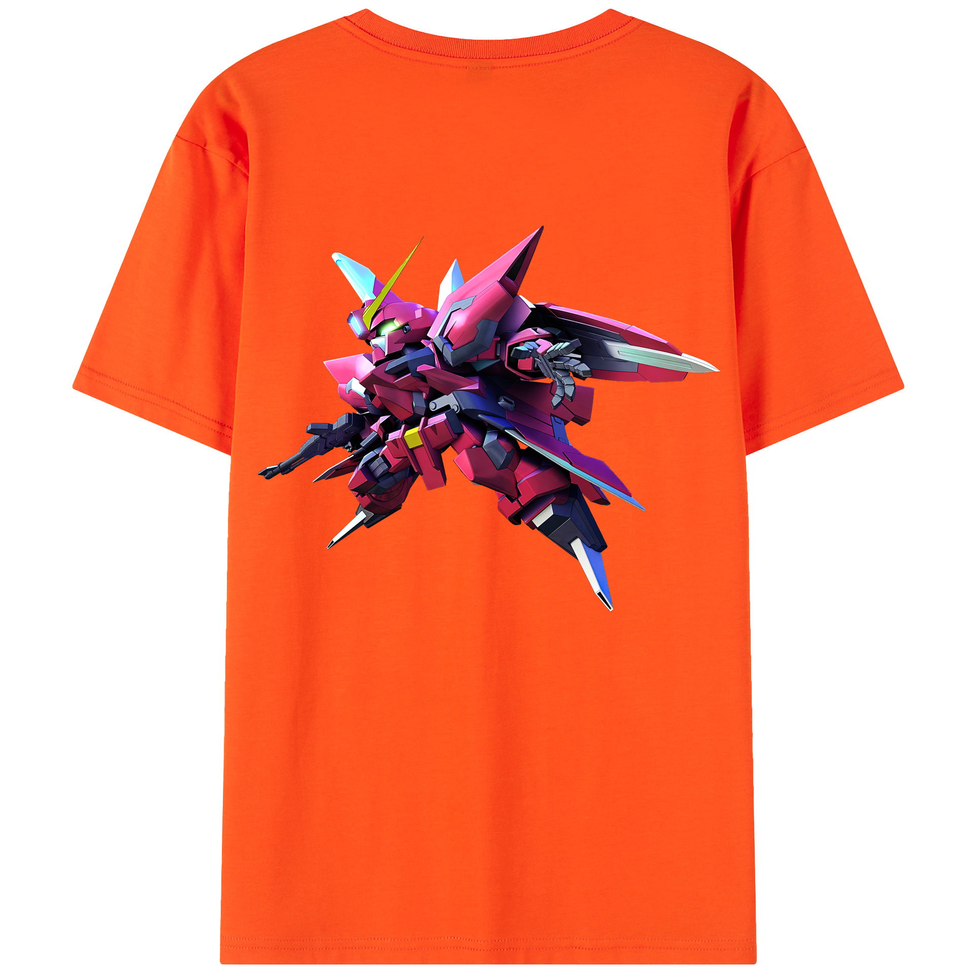 （画像用） 機動戦士ガンダム Mobile Suit Gundam 綿100％半袖Tシャツ（背面プリント）