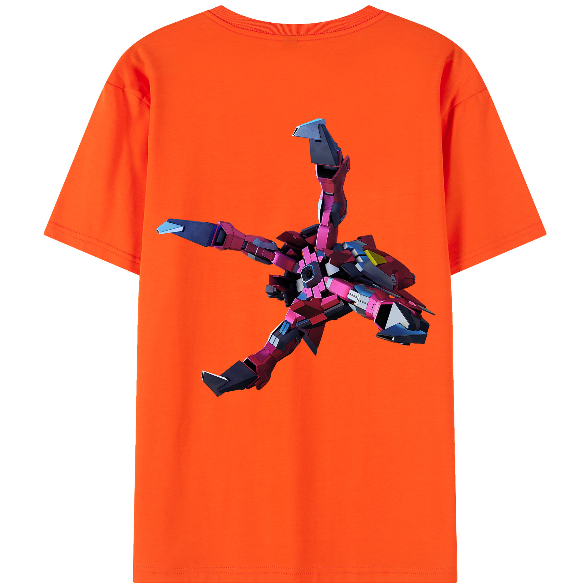 （画像用） 機動戦士ガンダム Mobile Suit Gundam 綿100％半袖Tシャツ（背面プリント）