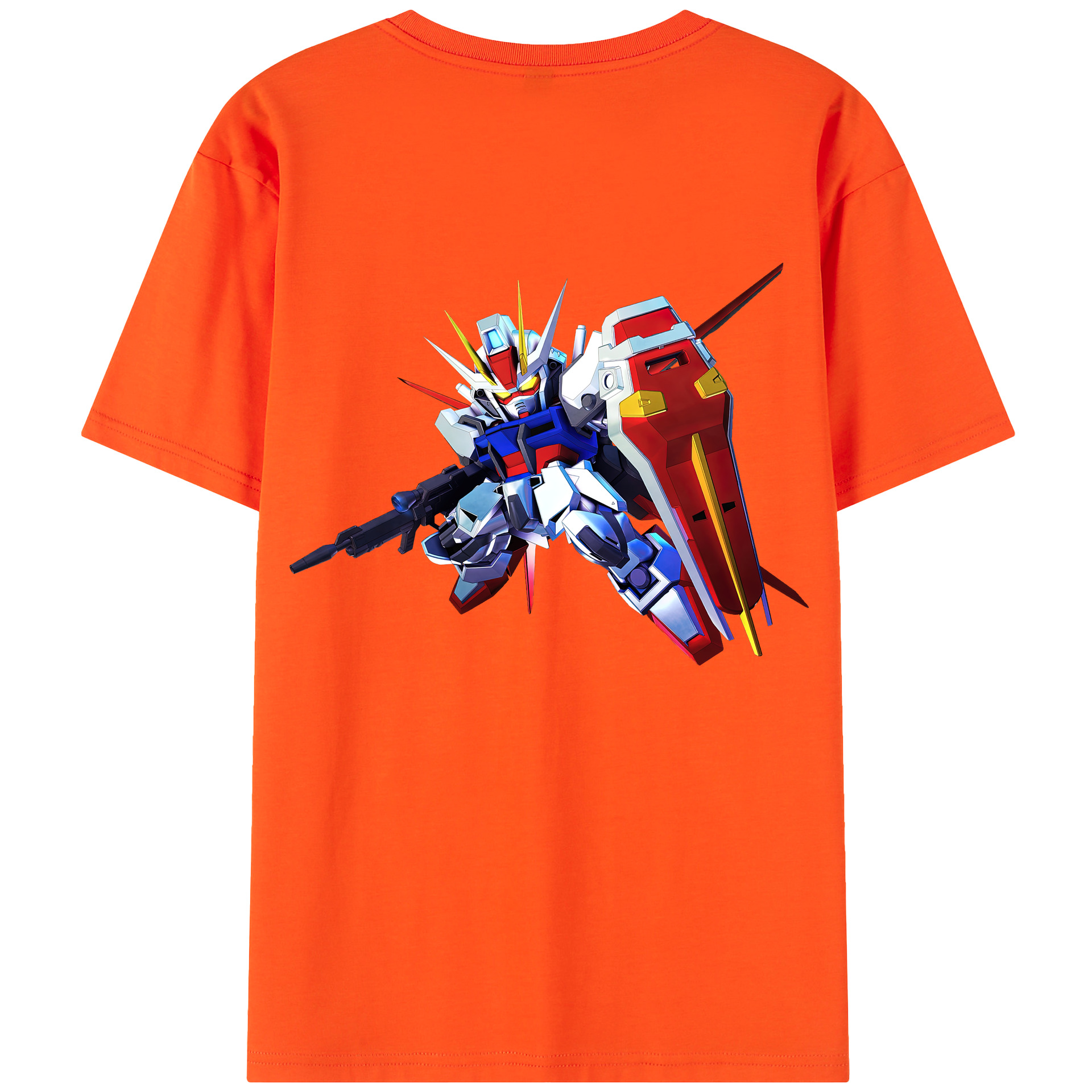 （画像用） 機動戦士ガンダム Mobile Suit Gundam 綿100％半袖Tシャツ（背面プリント）