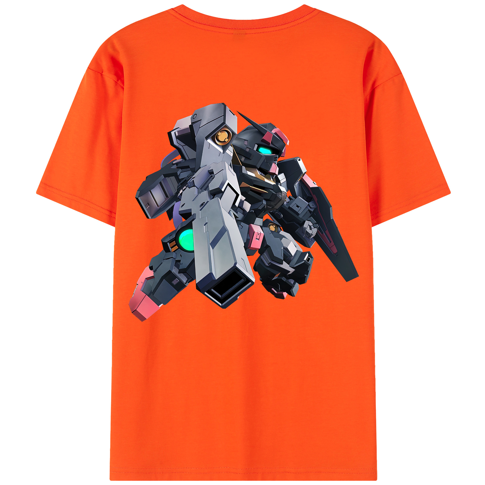 （画像用） 機動戦士ガンダム Mobile Suit Gundam 綿100％半袖Tシャツ（背面プリント）