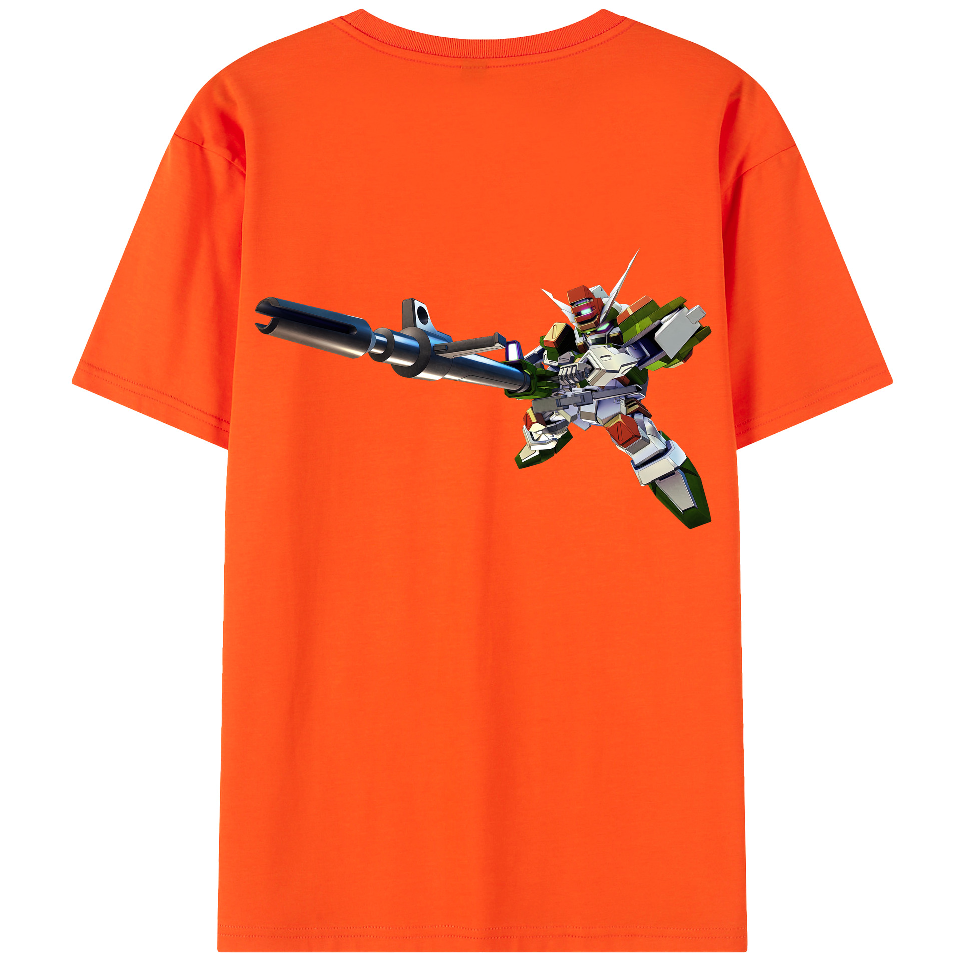 （画像用） 機動戦士ガンダム Mobile Suit Gundam 綿100％半袖Tシャツ（背面プリント）
