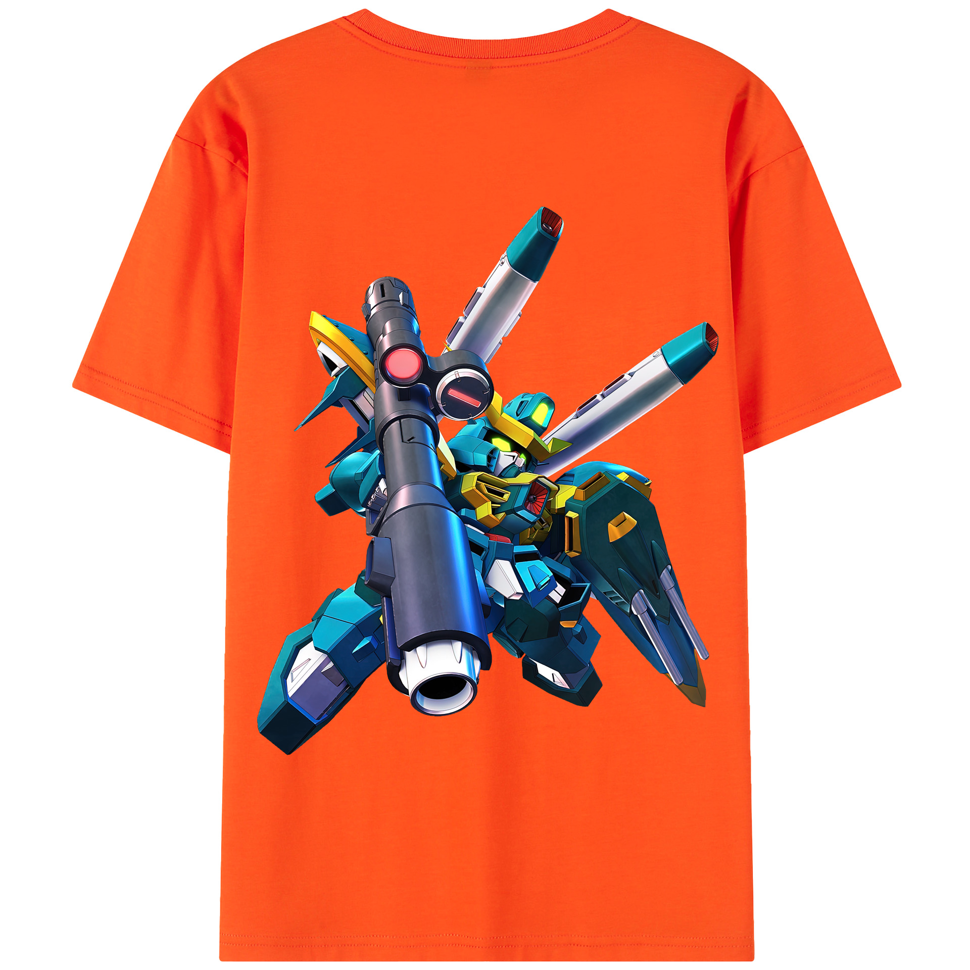 （画像用） 機動戦士ガンダム Mobile Suit Gundam 綿100％半袖Tシャツ（背面プリント）