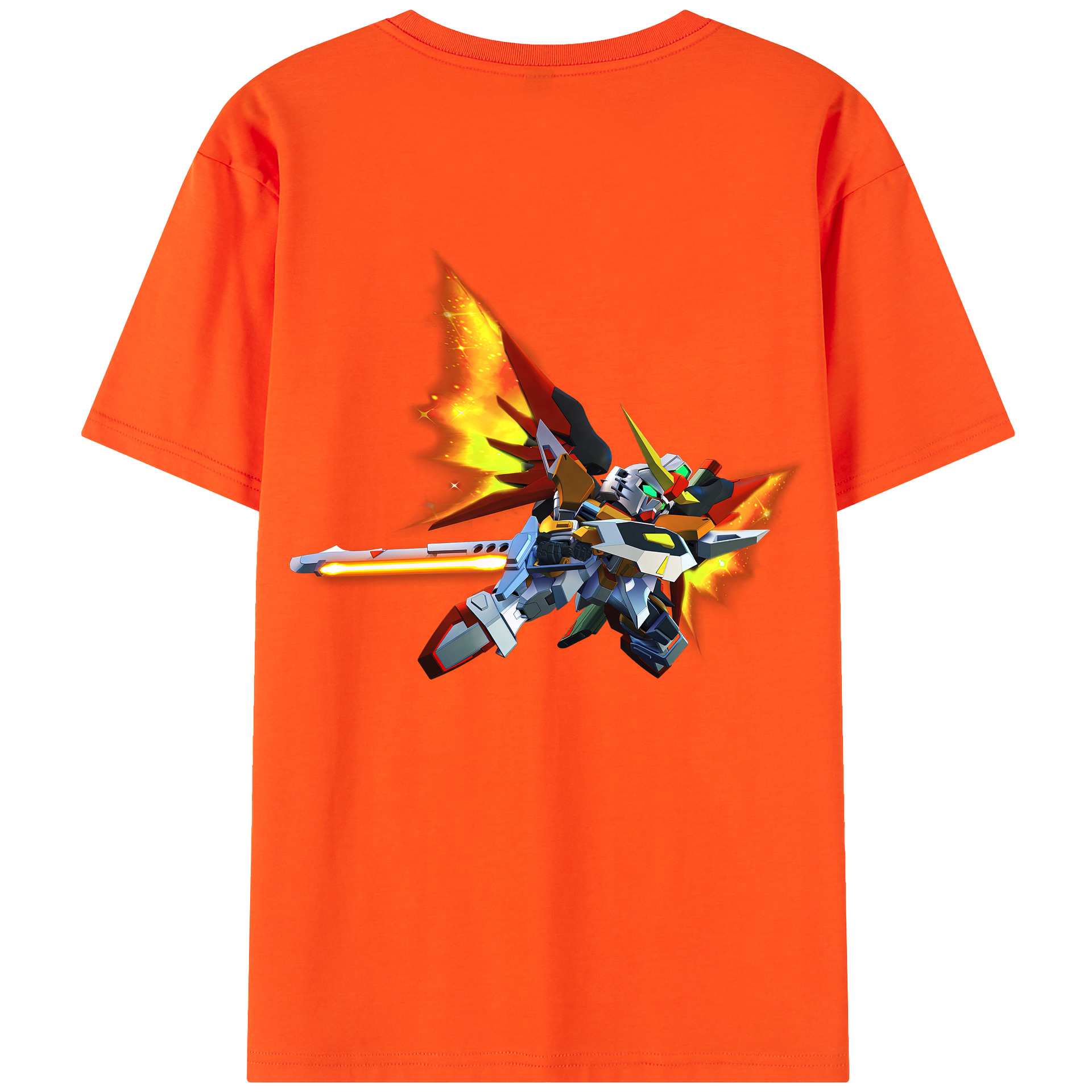 （画像用） 機動戦士ガンダム Mobile Suit Gundam 綿100％半袖Tシャツ（背面プリント）