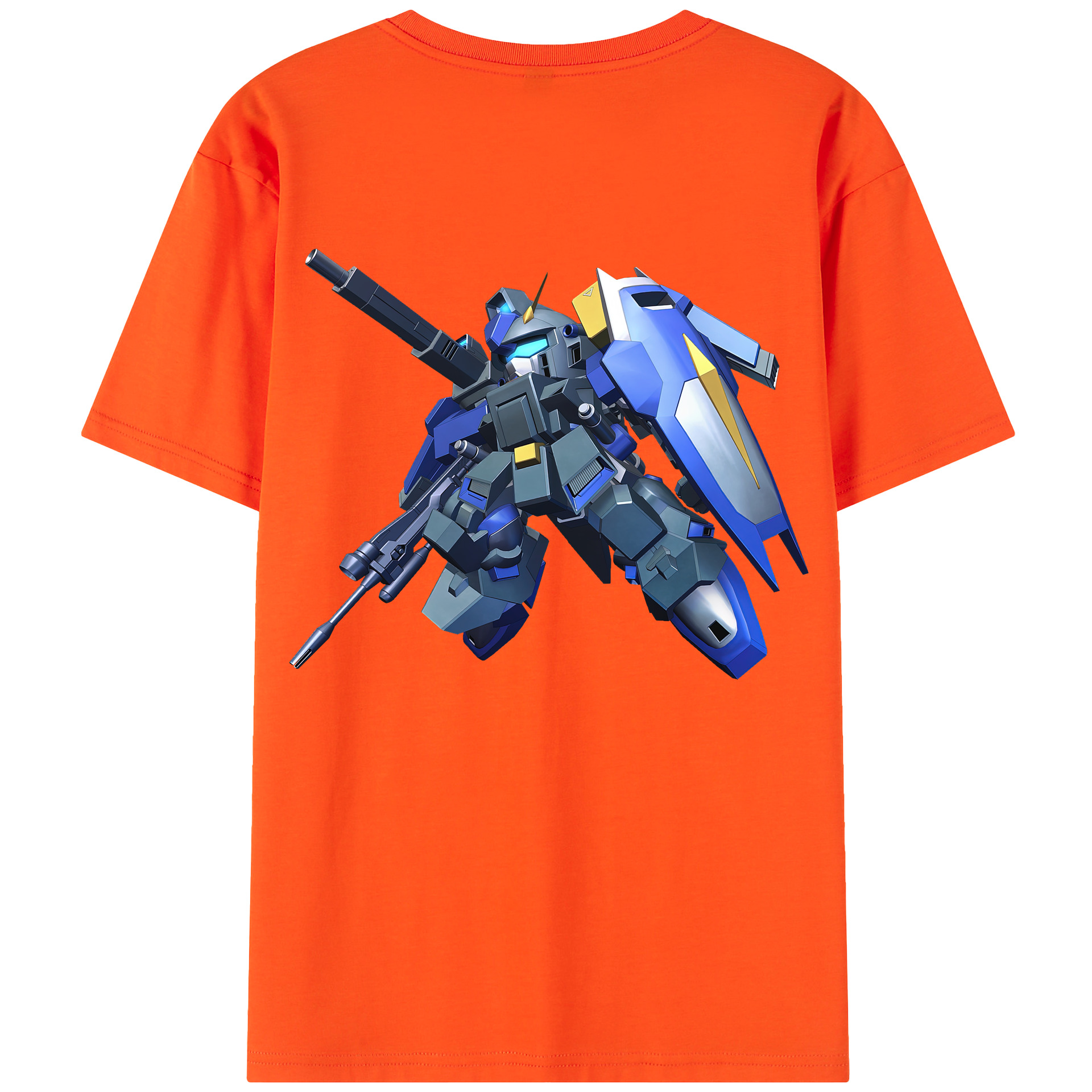 （画像用） 機動戦士ガンダム Mobile Suit Gundam 綿100％半袖Tシャツ（背面プリント）