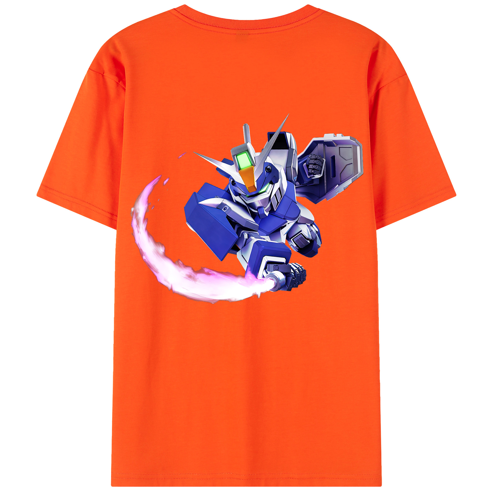（画像用） 機動戦士ガンダム Mobile Suit Gundam 綿100％半袖Tシャツ（背面プリント）