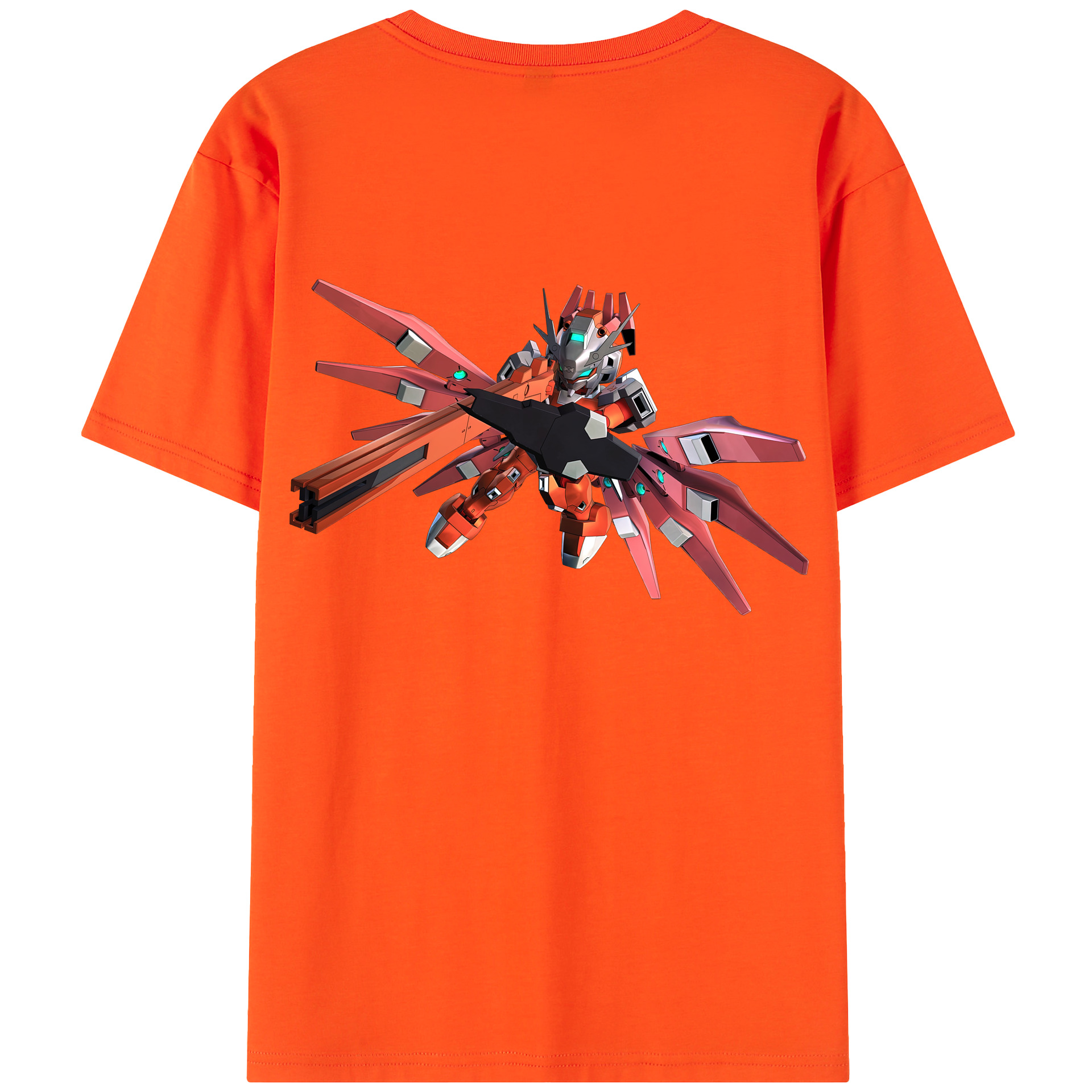 （画像用） 機動戦士ガンダム Mobile Suit Gundam 綿100％半袖Tシャツ（背面プリント）