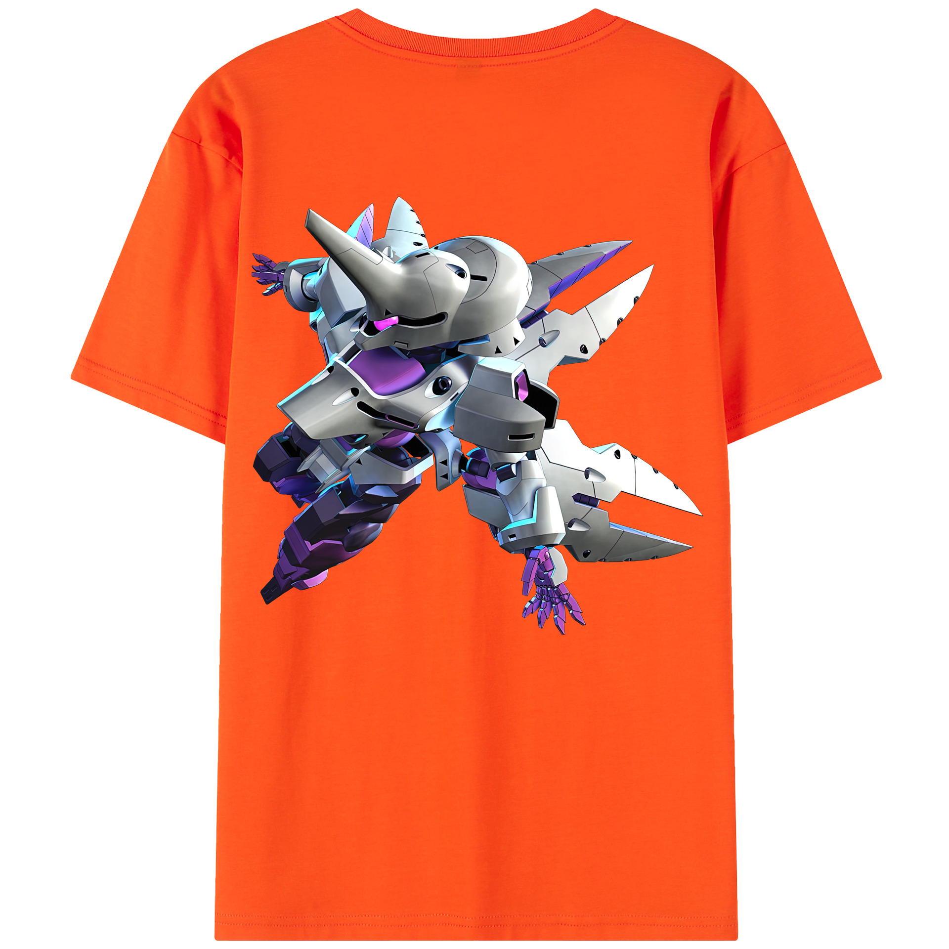 （画像用） 機動戦士ガンダム Mobile Suit Gundam 綿100％半袖Tシャツ（背面プリント）