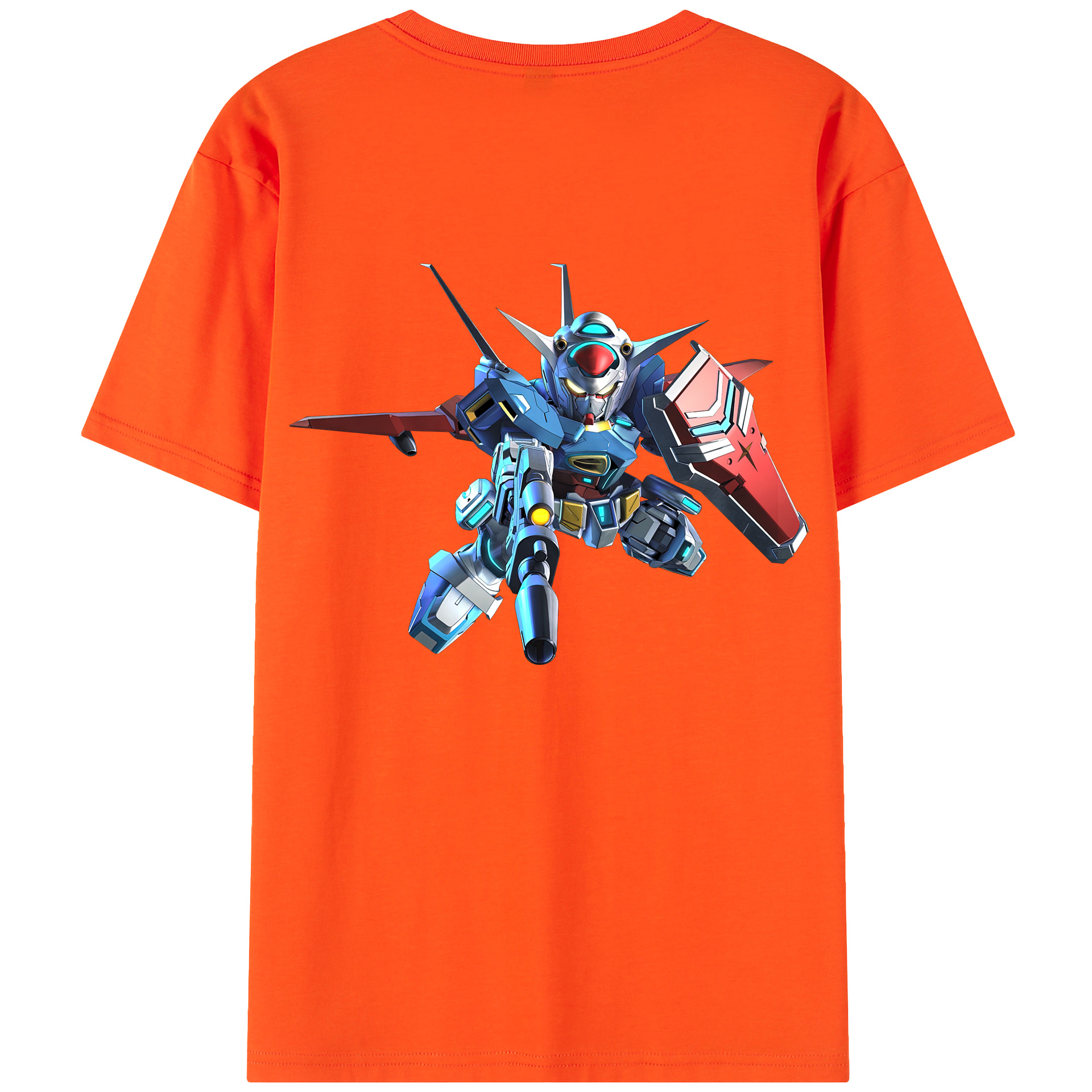 （画像用） 機動戦士ガンダム Mobile Suit Gundam 綿100％半袖Tシャツ（背面プリント）