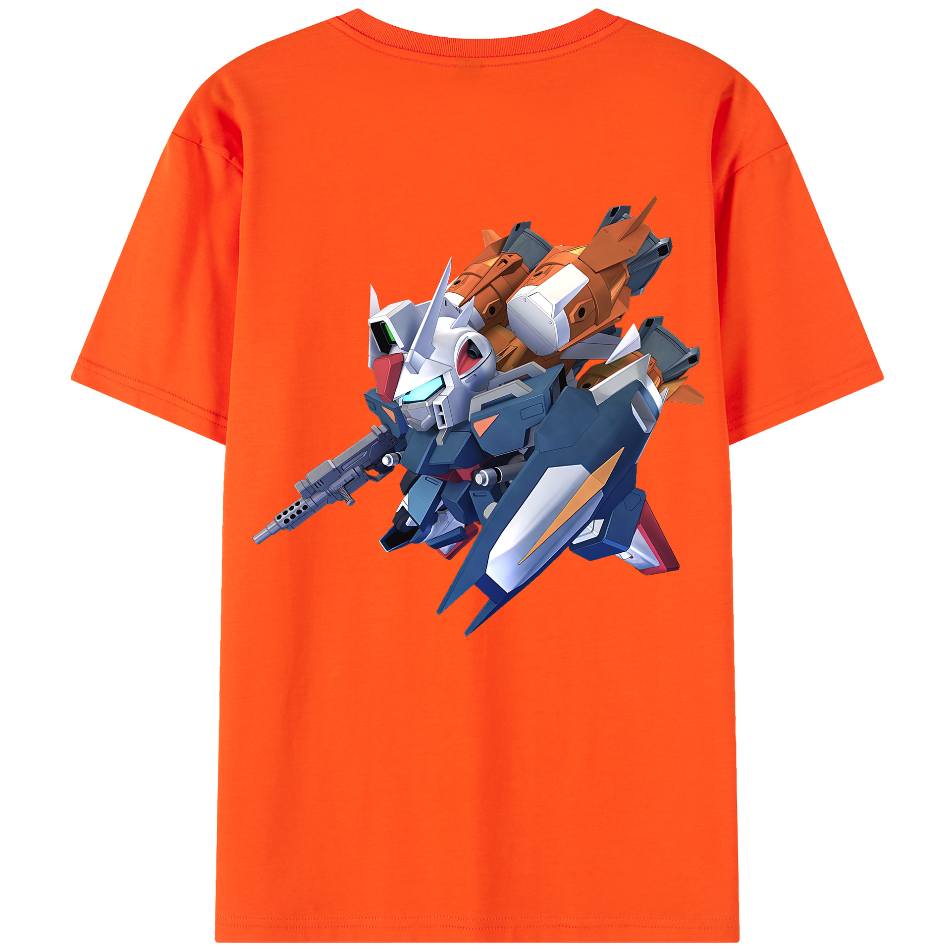 （画像用） 機動戦士ガンダム Mobile Suit Gundam 綿100％半袖Tシャツ（背面プリント）