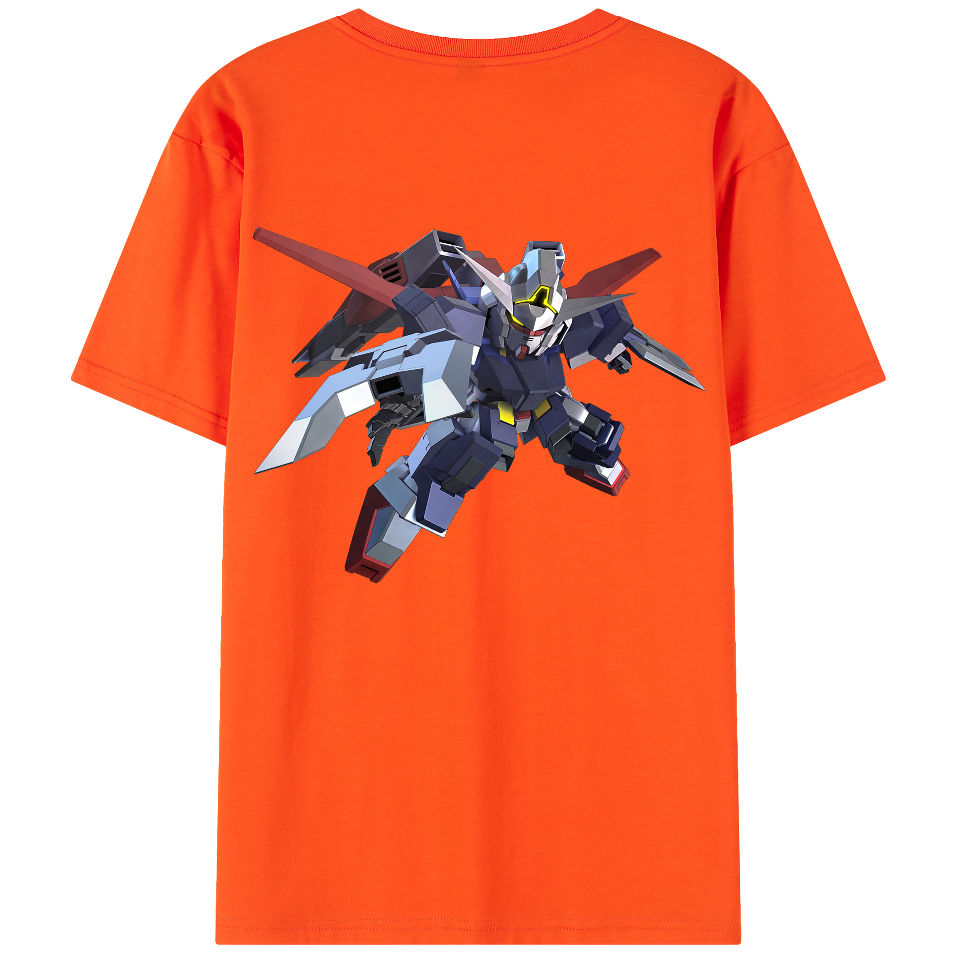 （画像用） 機動戦士ガンダム Mobile Suit Gundam 綿100％半袖Tシャツ（背面プリント）