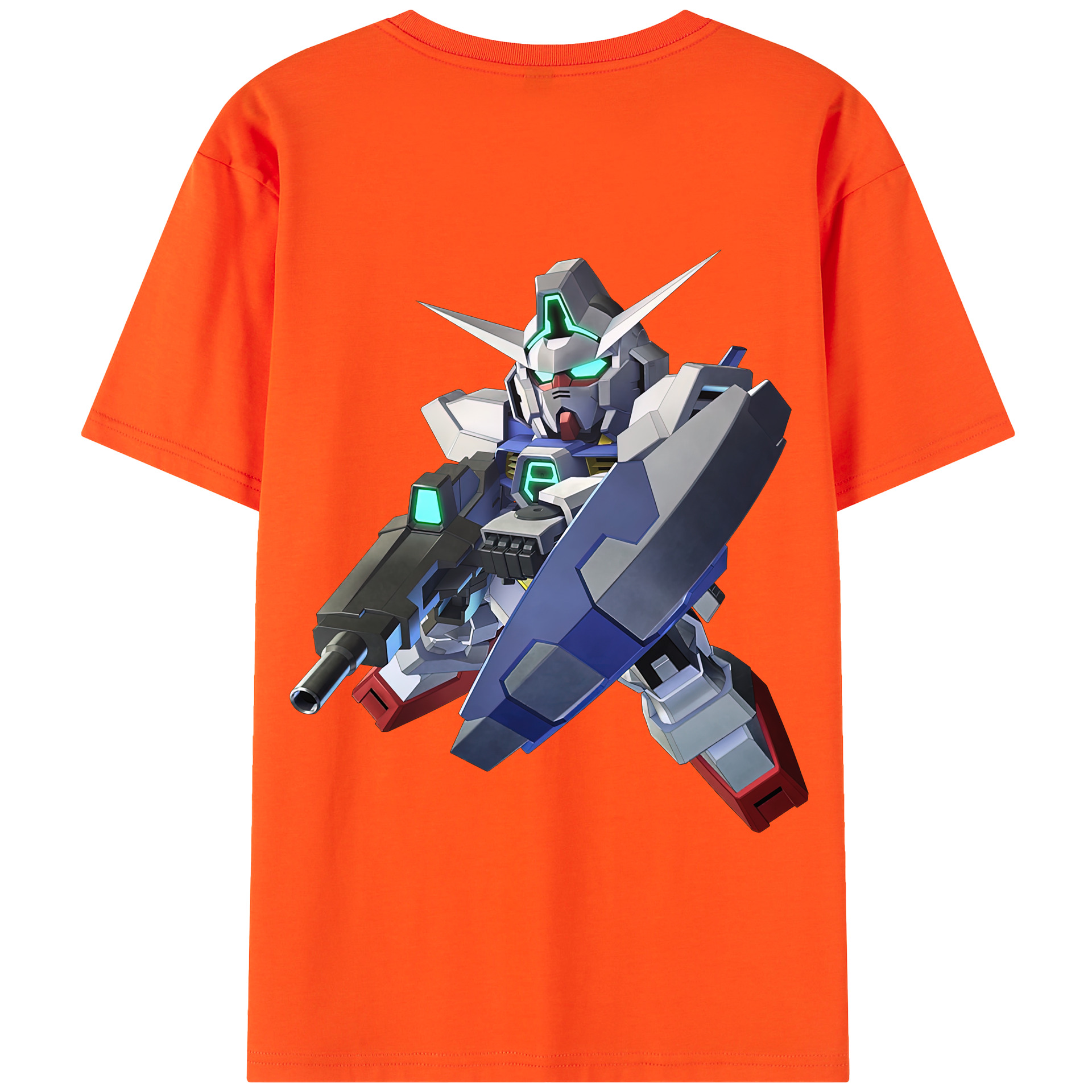 （画像用） 機動戦士ガンダム Mobile Suit Gundam 綿100％半袖Tシャツ（背面プリント）
