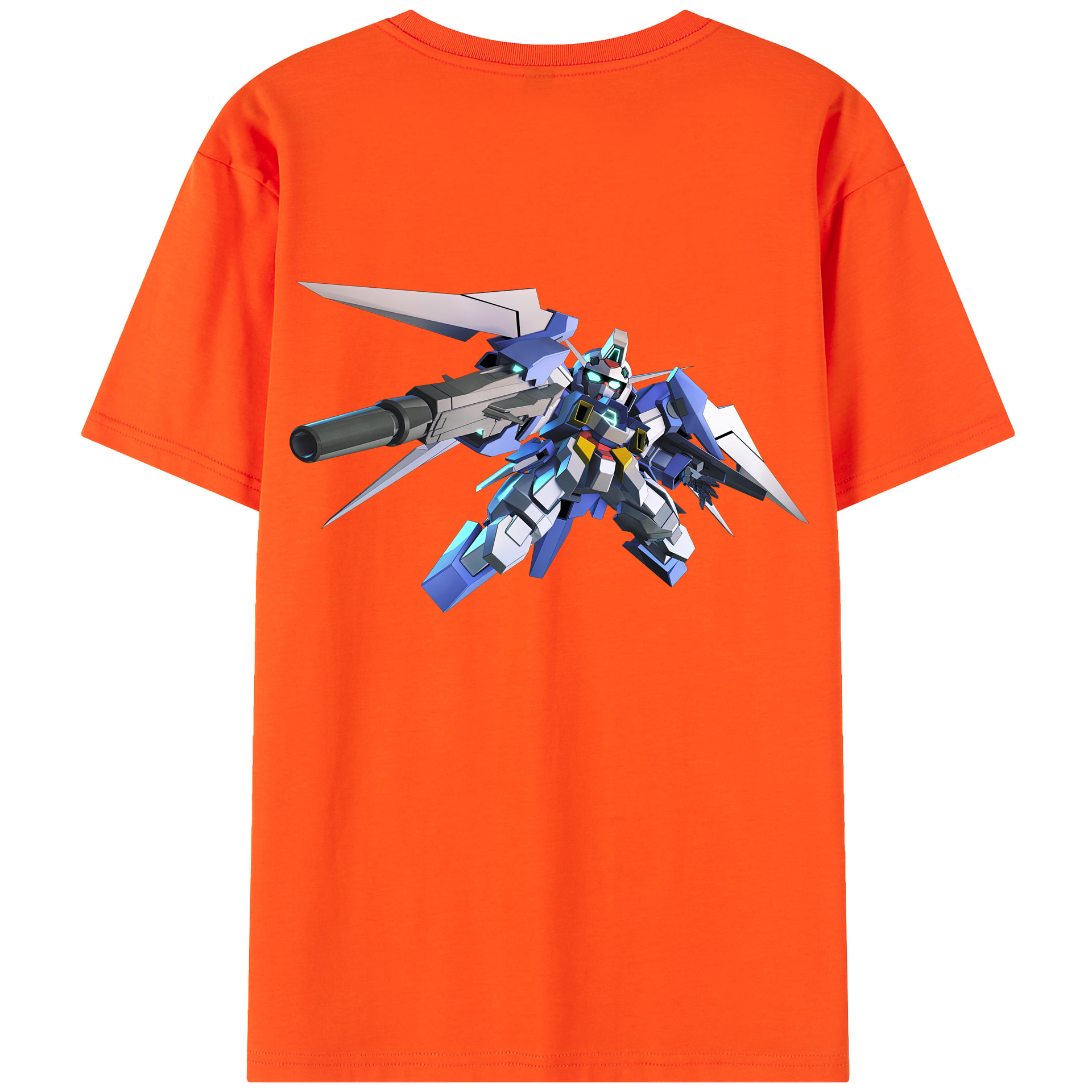 （画像用） 機動戦士ガンダム Mobile Suit Gundam 綿100％半袖Tシャツ（背面プリント）