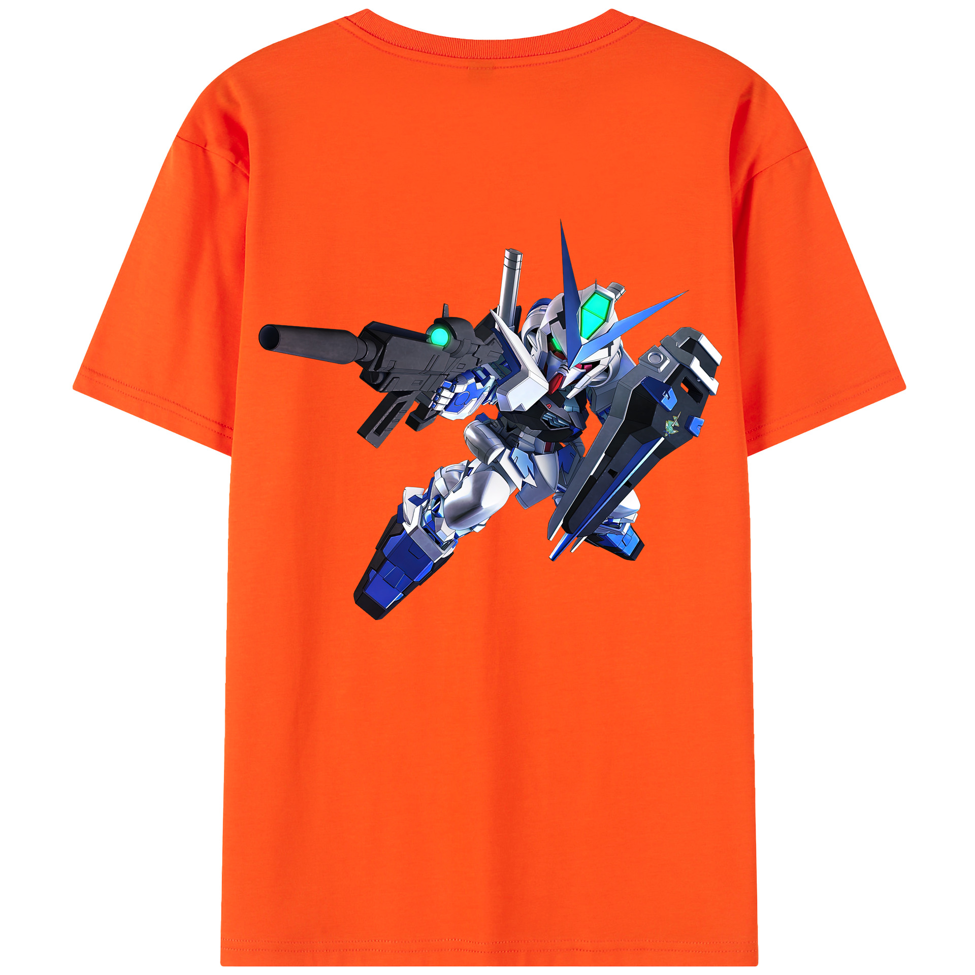 （画像用） 機動戦士ガンダム Mobile Suit Gundam 綿100％半袖Tシャツ（背面プリント）
