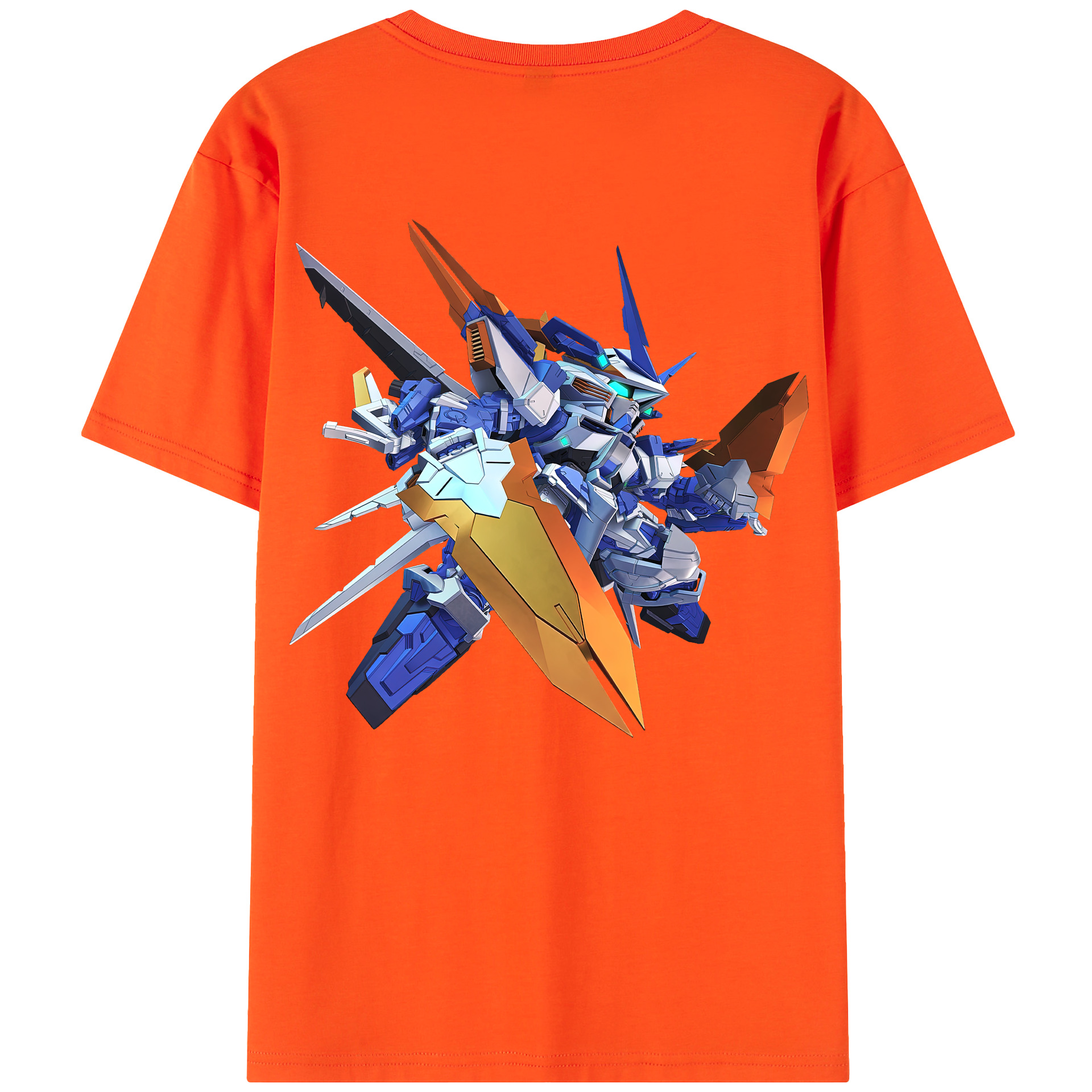 （画像用） 機動戦士ガンダム Mobile Suit Gundam 綿100％半袖Tシャツ（背面プリント）