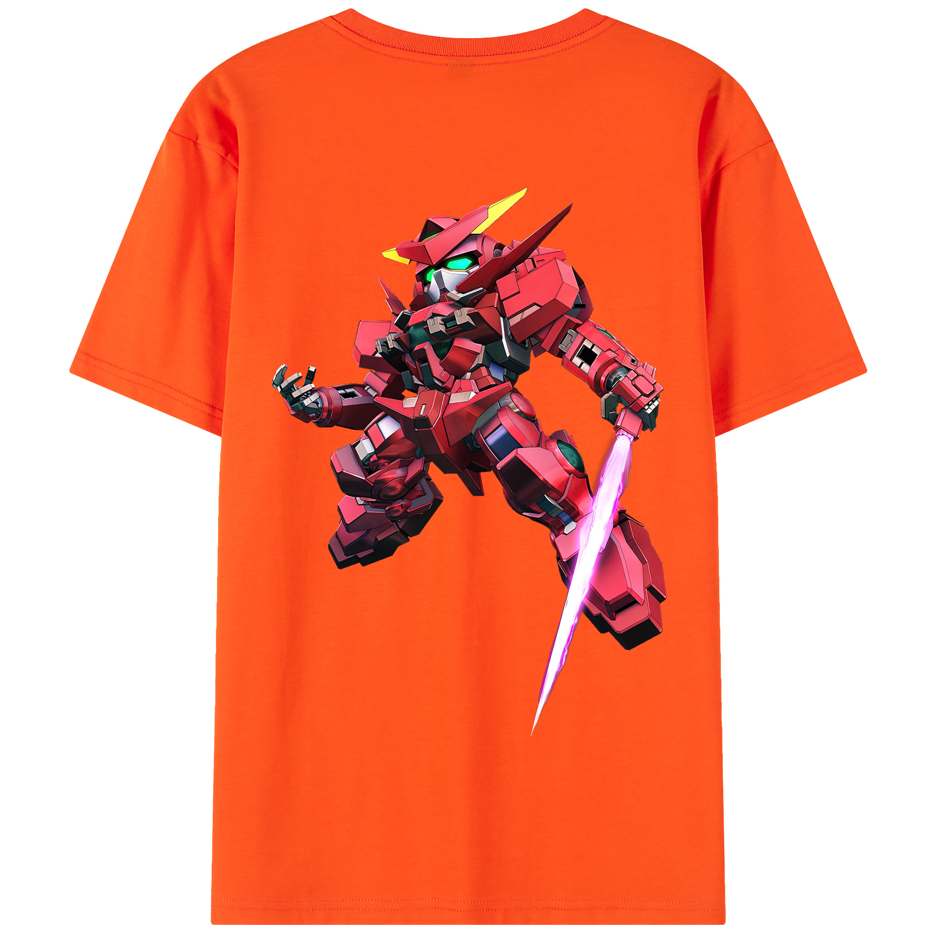 （画像用） 機動戦士ガンダム Mobile Suit Gundam 綿100％半袖Tシャツ（背面プリント）