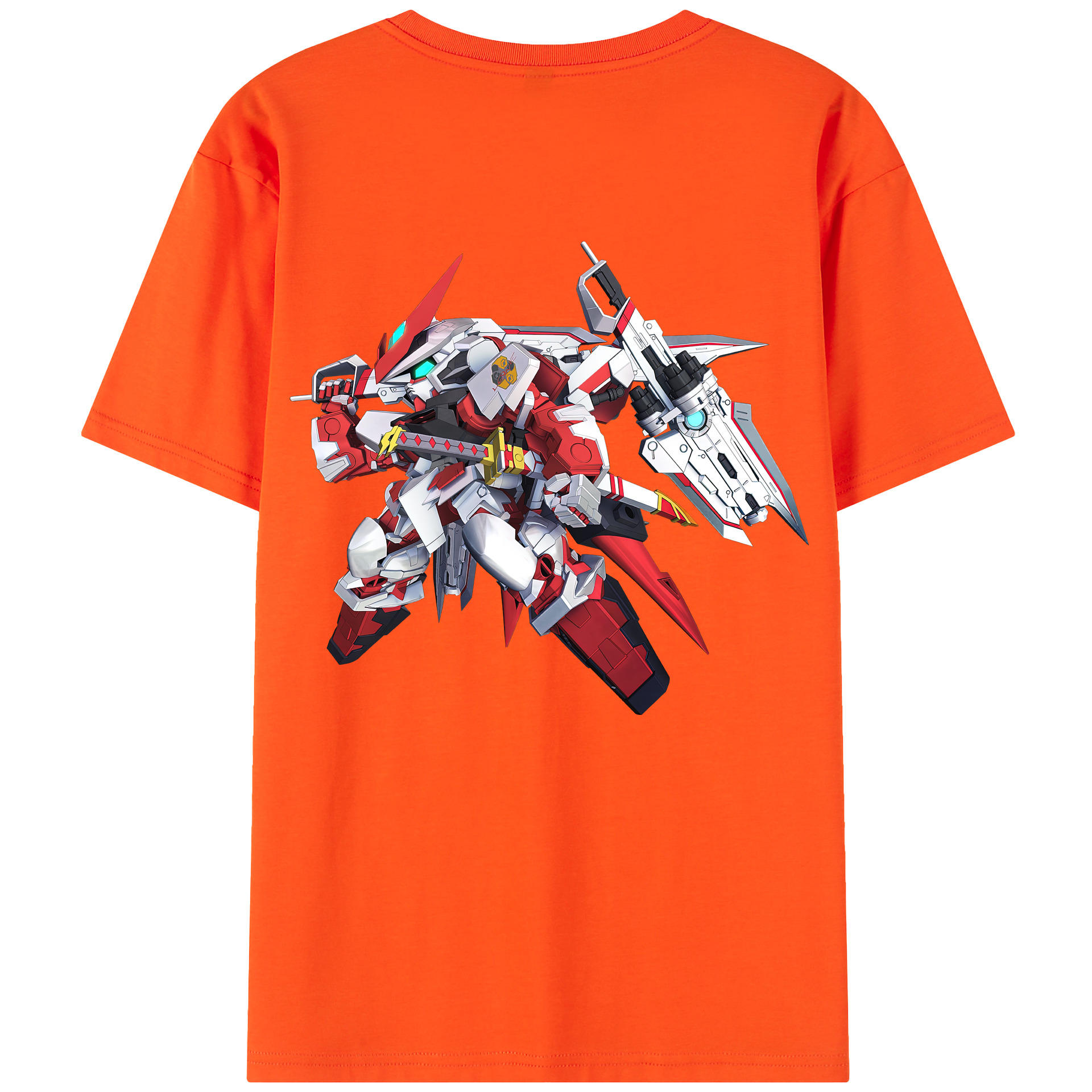 （画像用） 機動戦士ガンダム Mobile Suit Gundam 綿100％半袖Tシャツ（背面プリント）