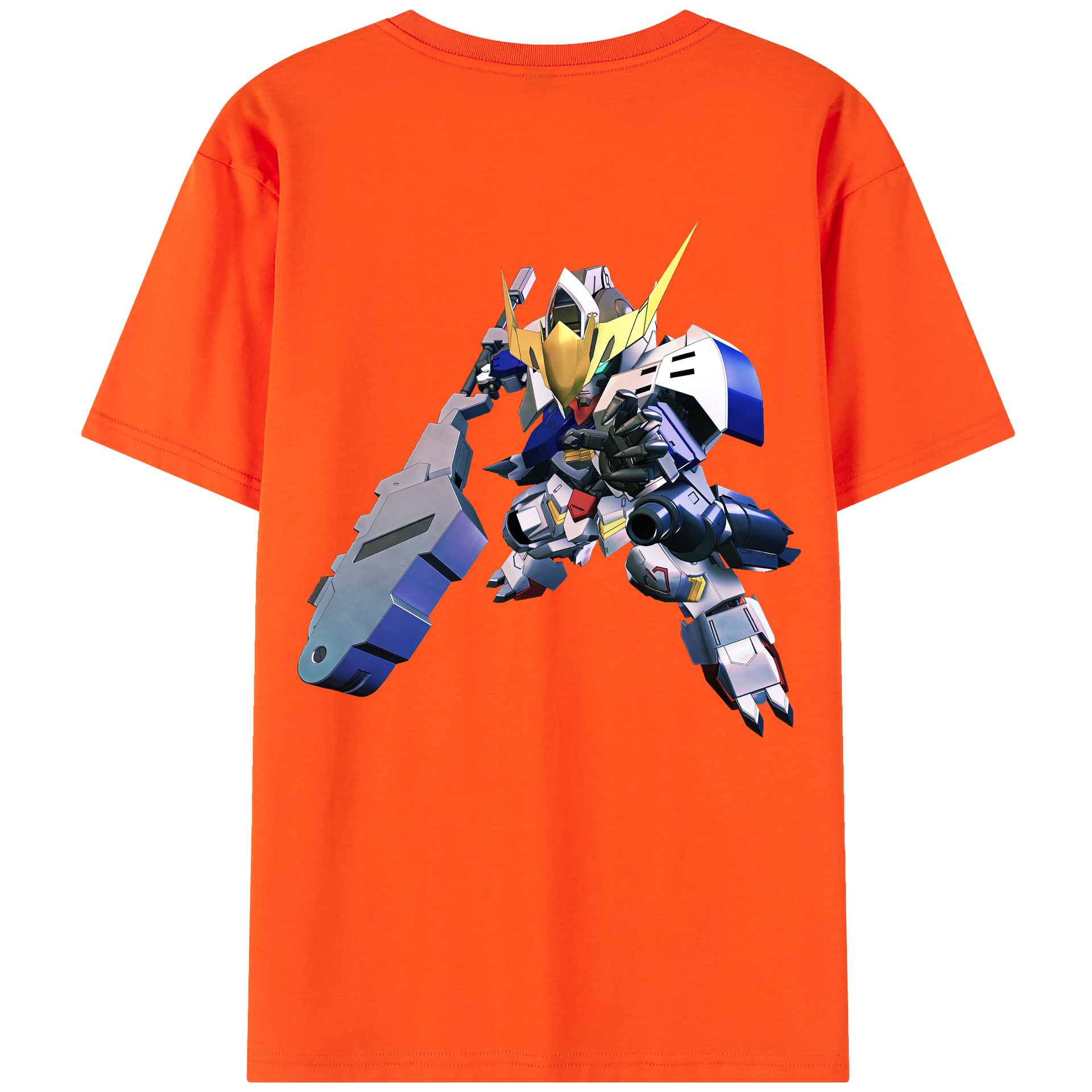 （画像用） 機動戦士ガンダム Mobile Suit Gundam 綿100％半袖Tシャツ（背面プリント）