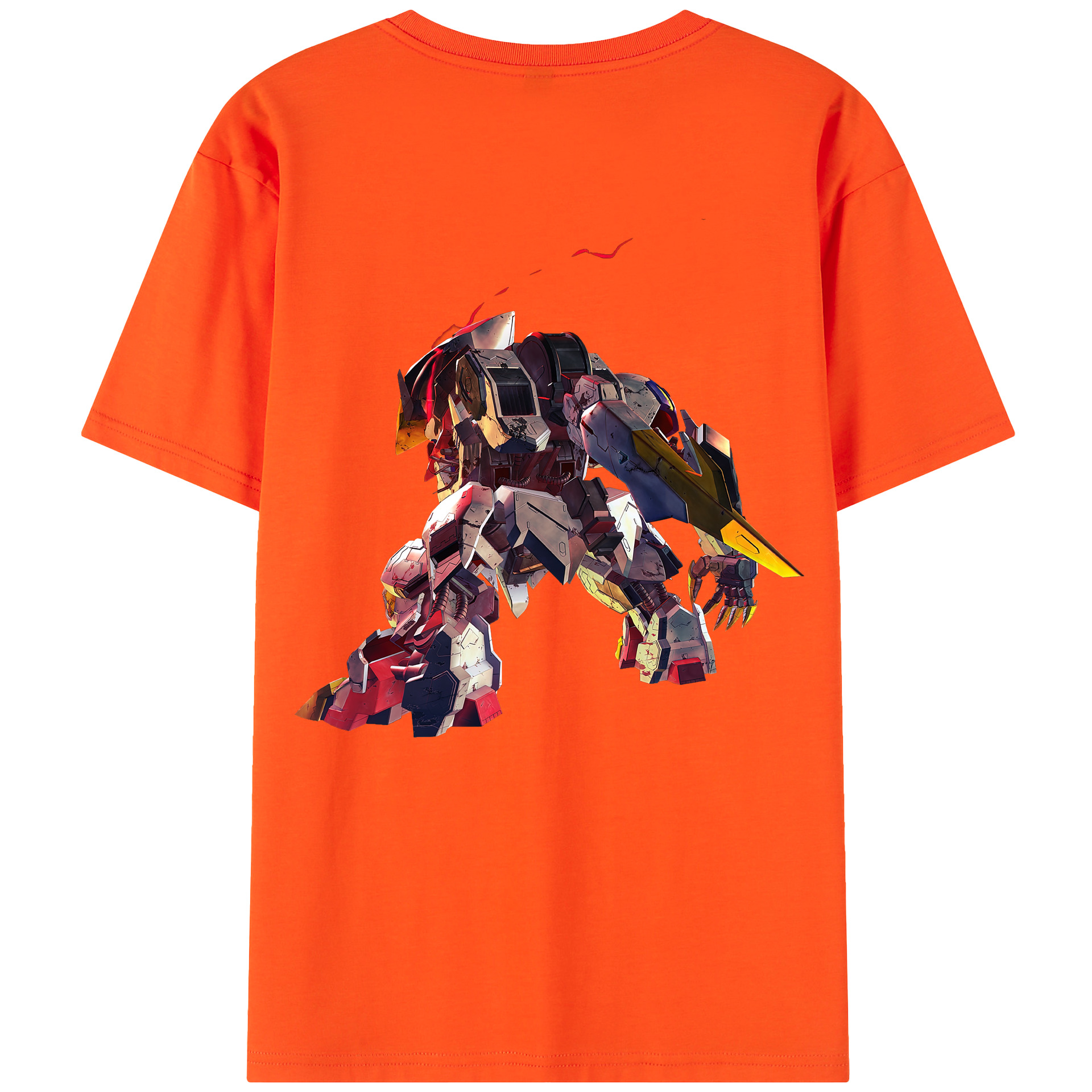 （画像用） 機動戦士ガンダム Mobile Suit Gundam 綿100％半袖Tシャツ（背面プリント）