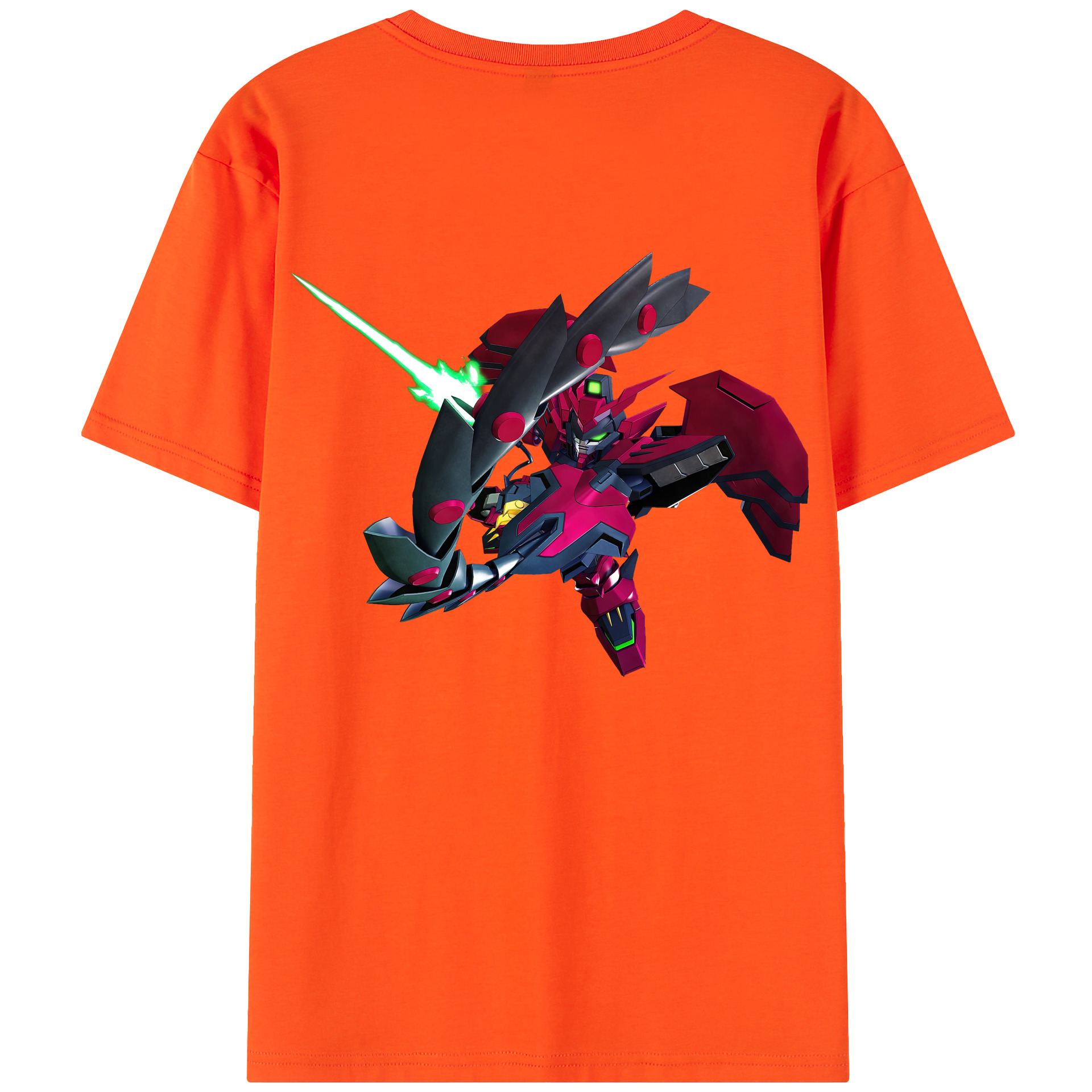 （画像用） 機動戦士ガンダム Mobile Suit Gundam 綿100％半袖Tシャツ（背面プリント）