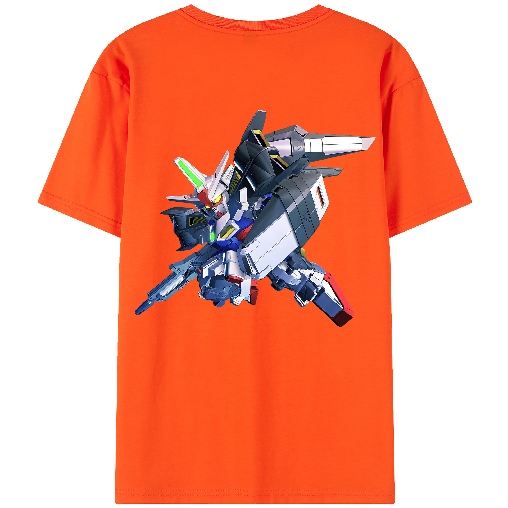 （画像用） 機動戦士ガンダム Mobile Suit Gundam 綿100％半袖Tシャツ（背面プリント）